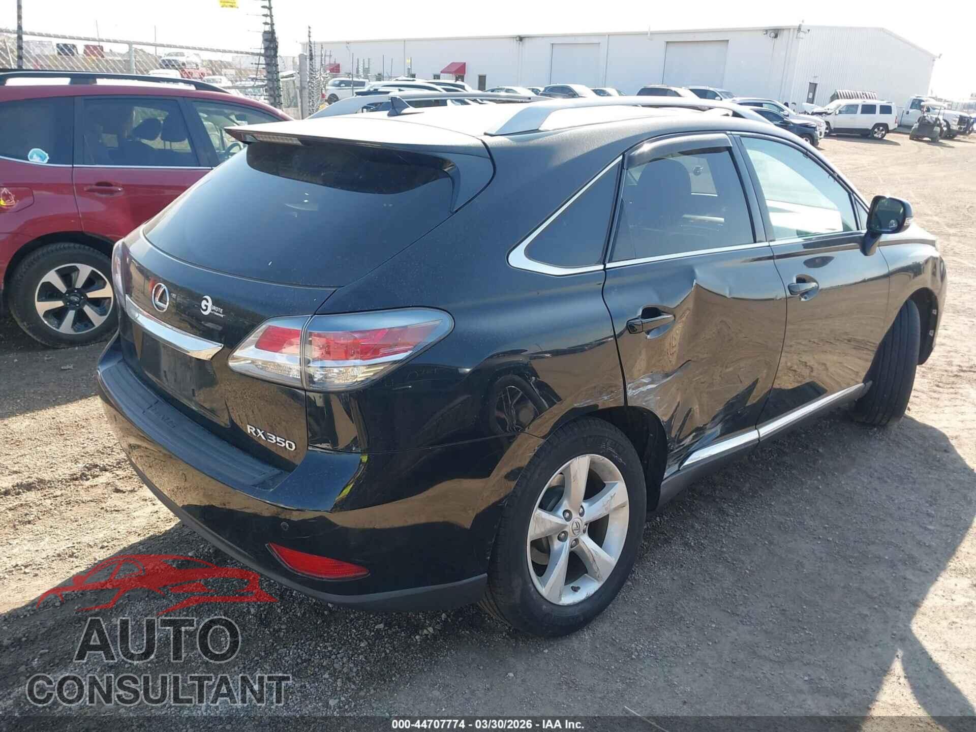 LEXUS RX 350 2013 - 2T2BK1BA8DC169401