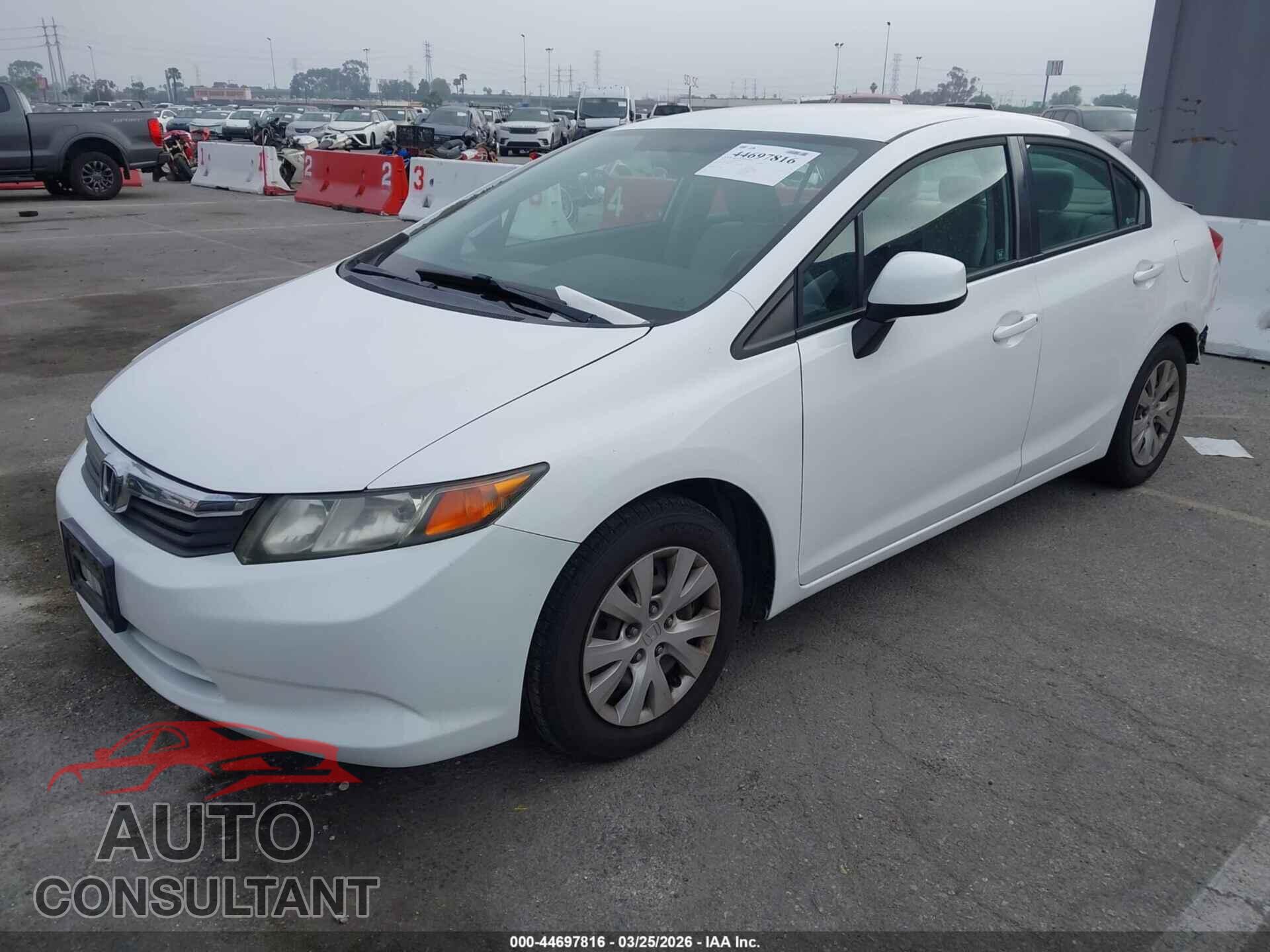 HONDA CIVIC 2012 - 19XFB2F53CE367652