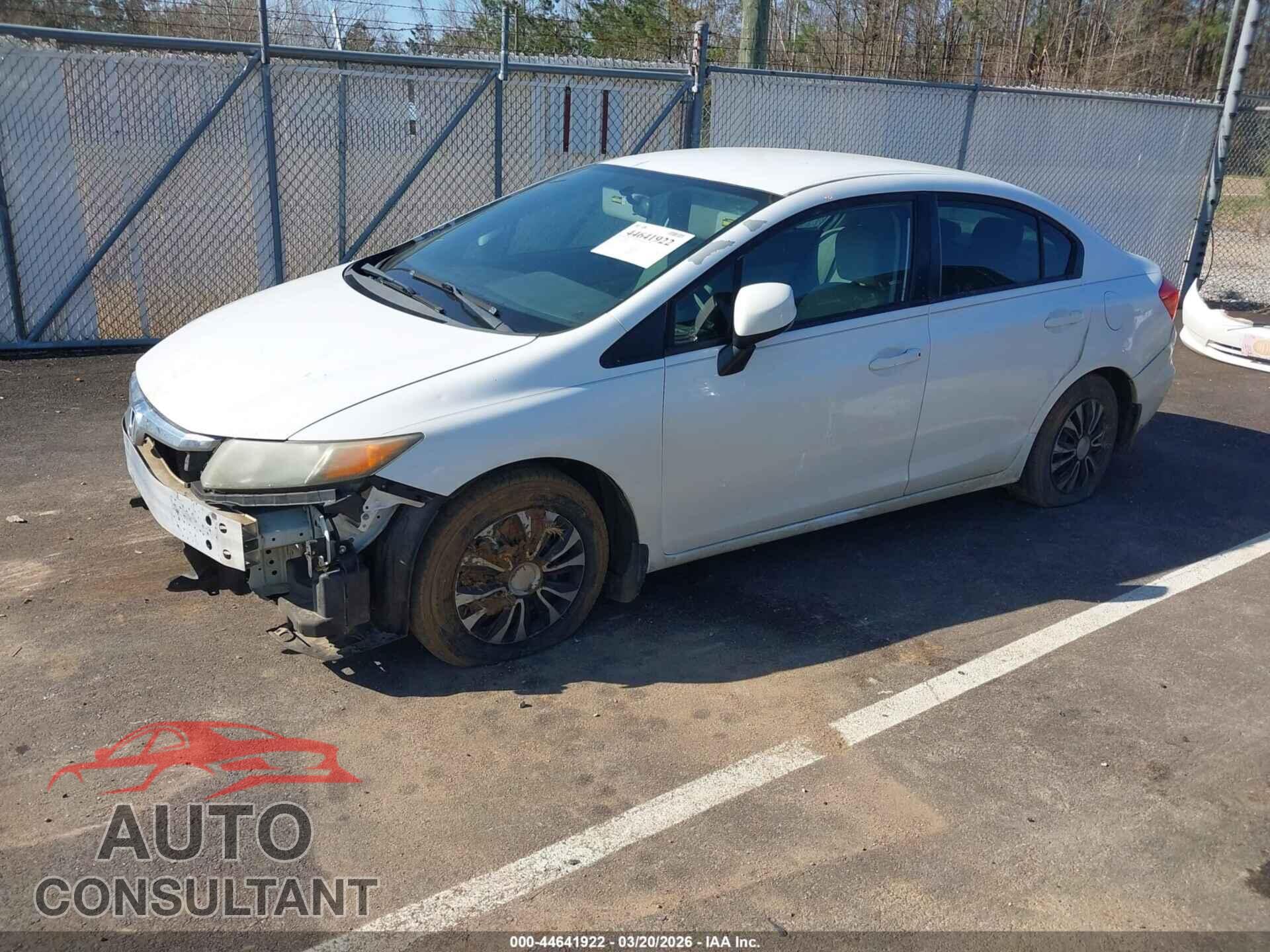 HONDA CIVIC 2012 - 19XFB2F56CE084209