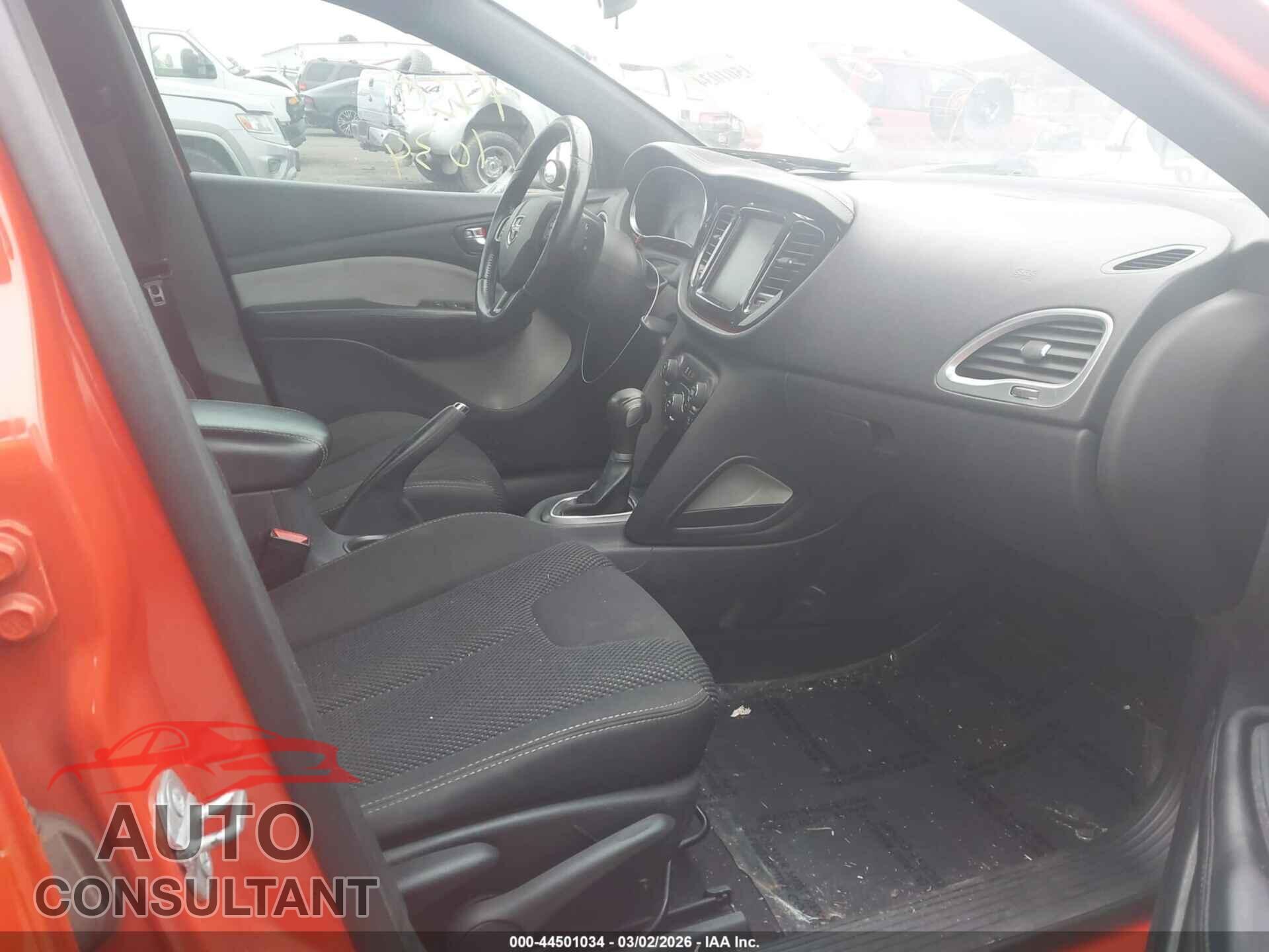 DODGE DART 2015 - 1C3CDFBB5FD352600