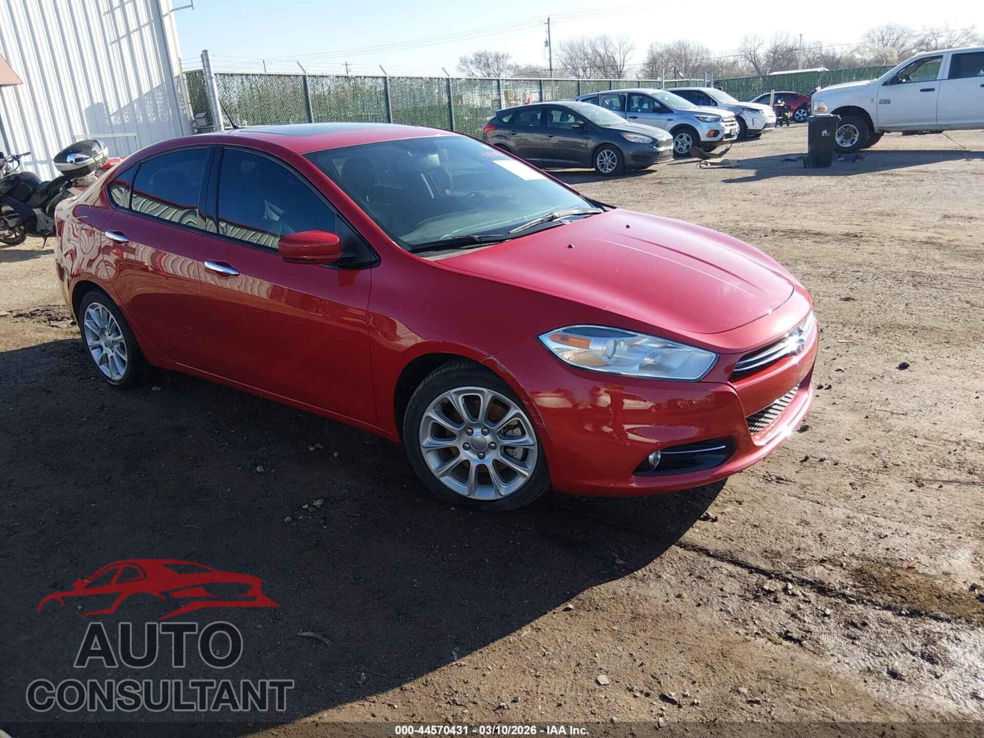 DODGE DART 2013 - 1C3CDFCA6DD315722