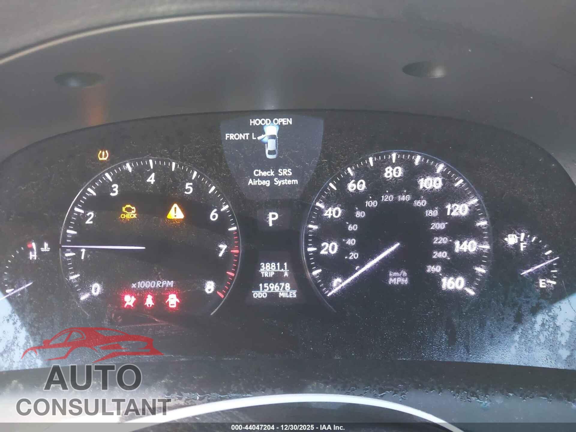 LEXUS LS 460 2012 - JTHBL5EF7C5110995