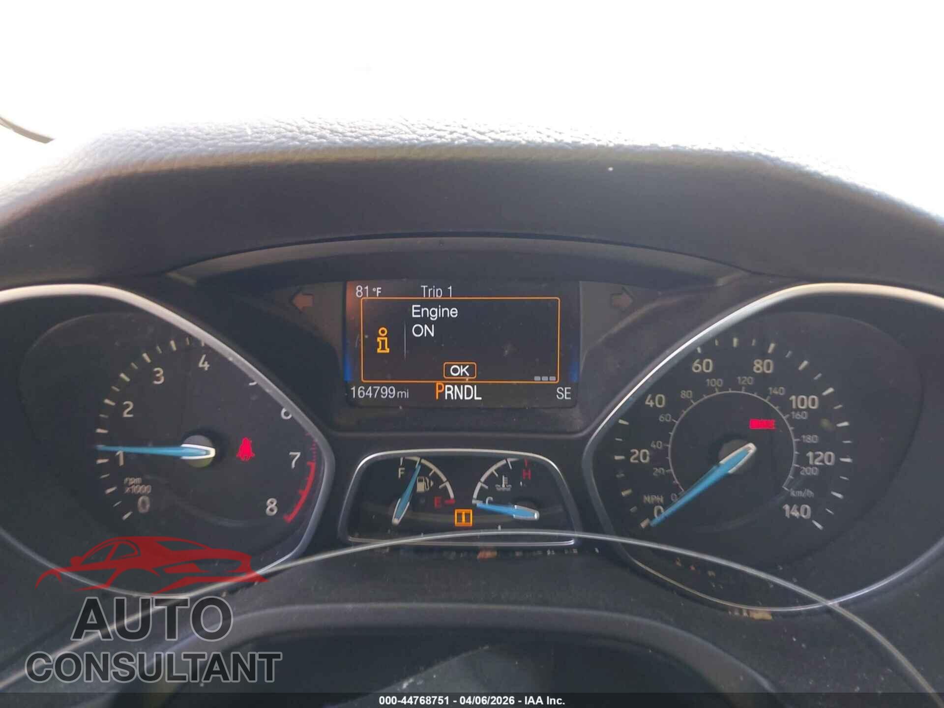 FORD FOCUS 2015 - 1FADP3F2XFL367993