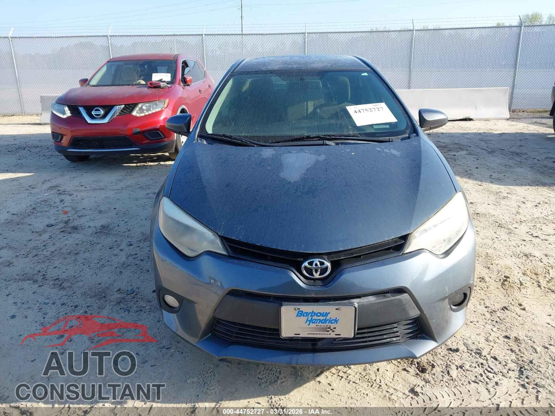 TOYOTA COROLLA 2014 - 5YFBURHE1EP132425