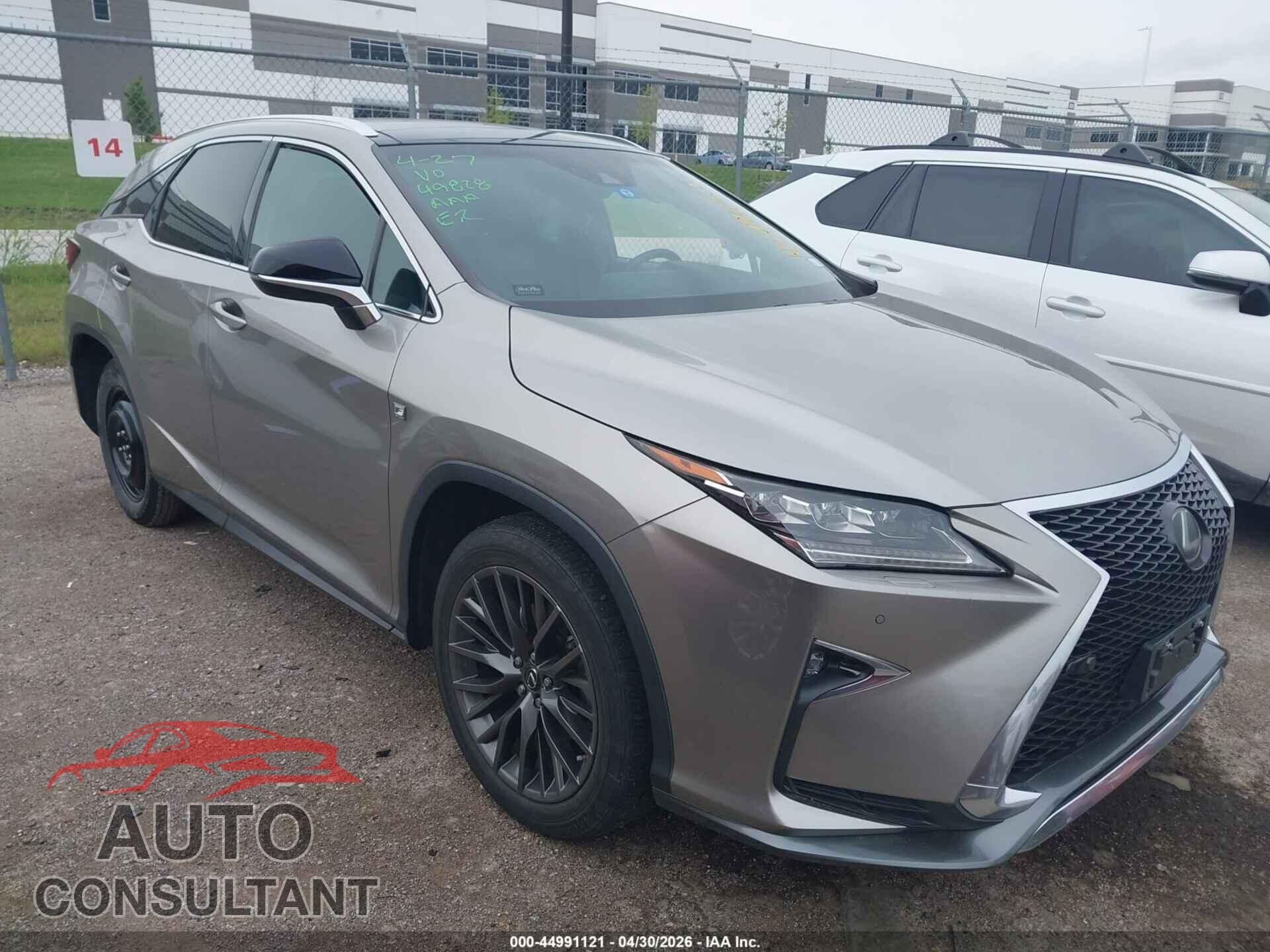 LEXUS RX 350 2017 - 2T2ZZMCA8HC040221