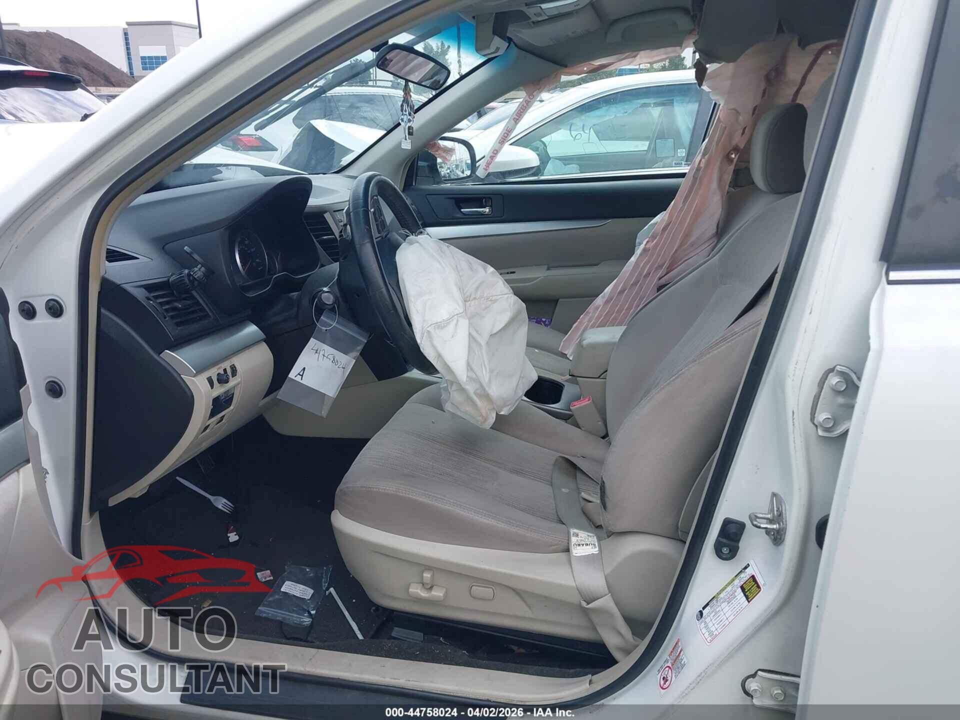 SUBARU OUTBACK 2014 - 4S4BRBCC2E3233704
