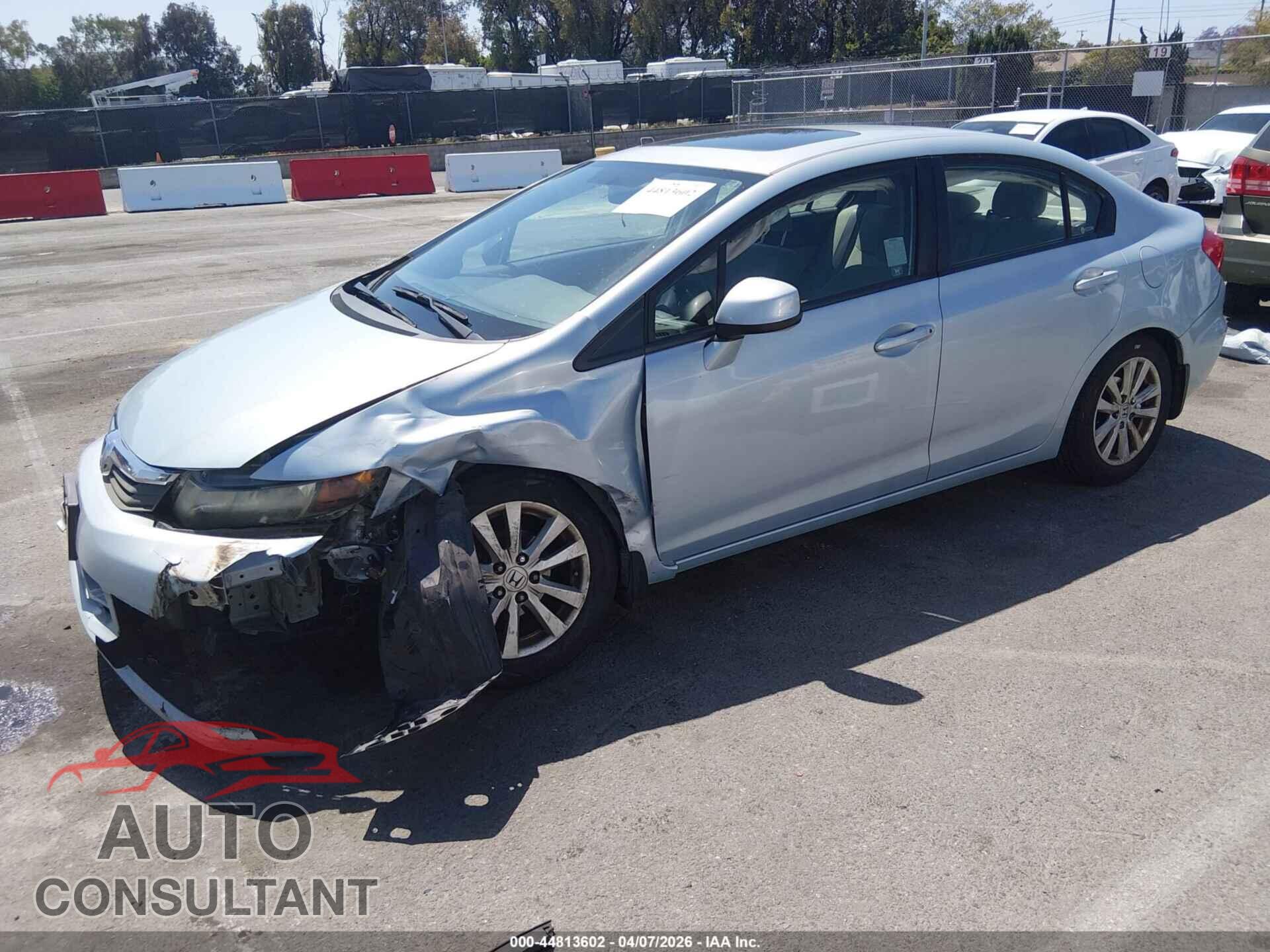 HONDA CIVIC 2012 - 19XFB2F87CE302202