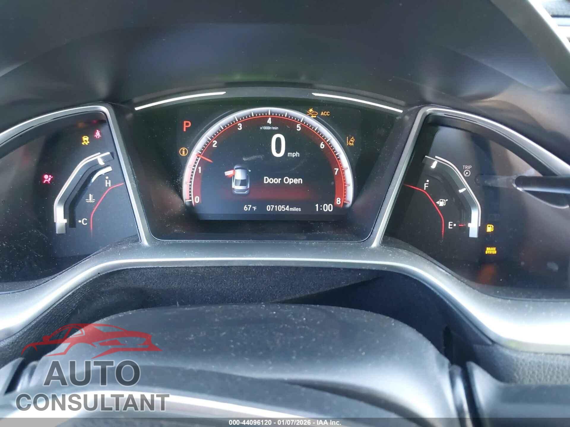 HONDA CIVIC 2019 - 2HGFC2F83KH521773