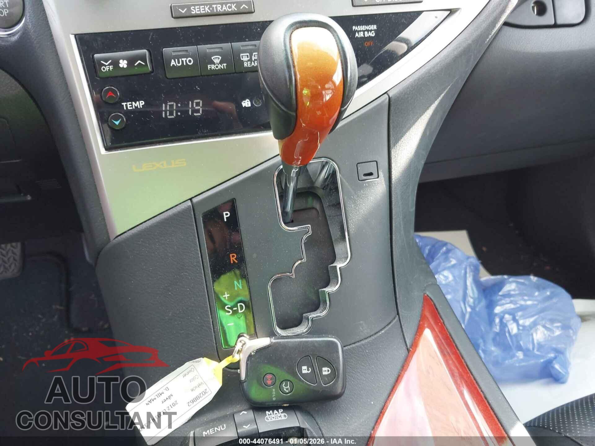 LEXUS RX 350 2012 - 2T2ZK1BA2CC083594
