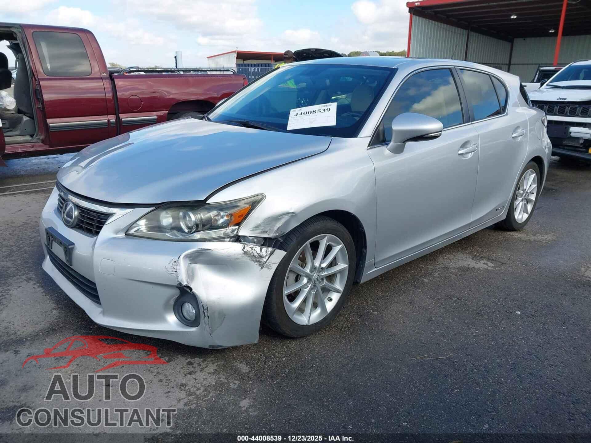 LEXUS CT 200H 2013 - JTHKD5BH4D2146908
