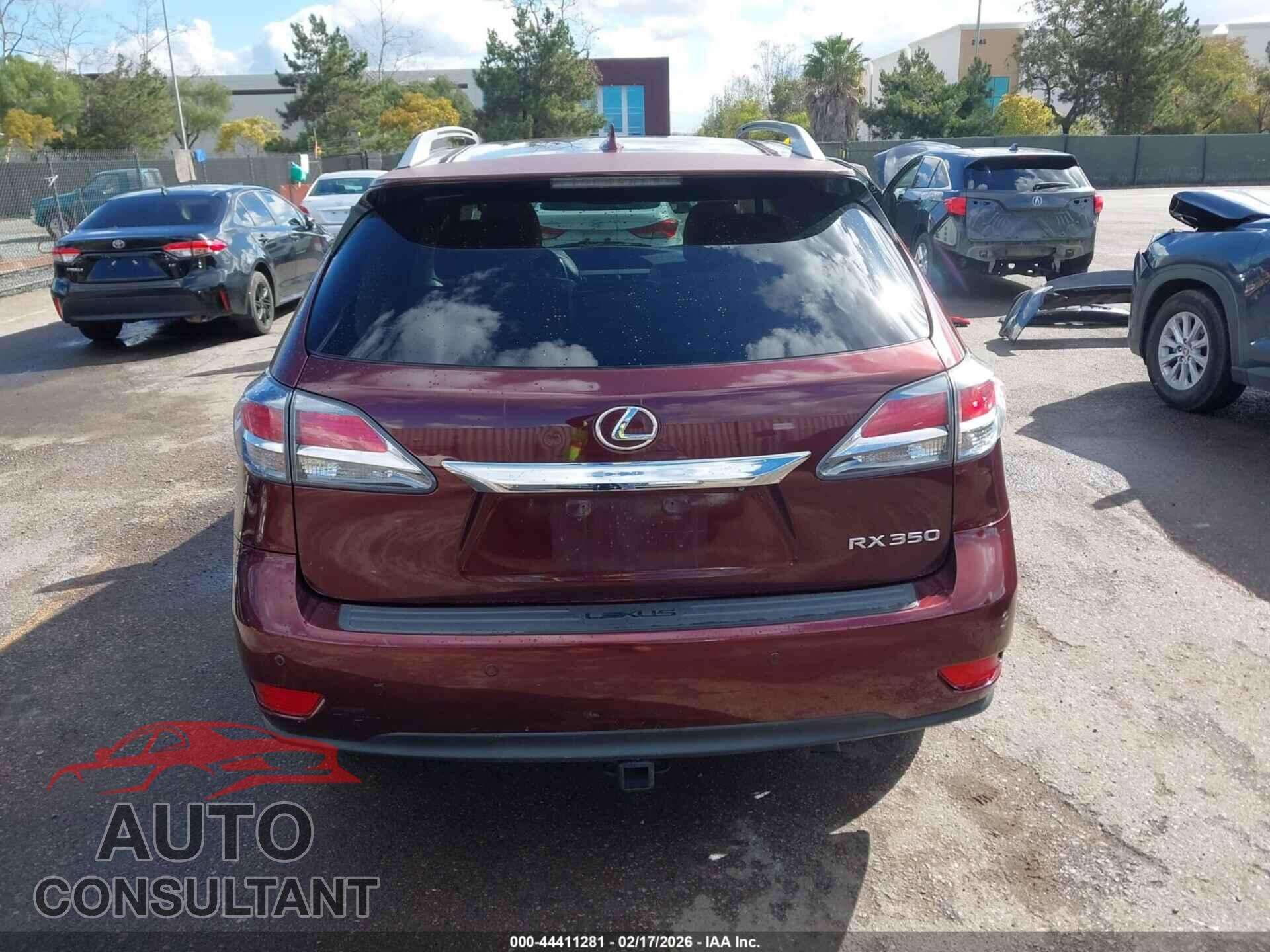 LEXUS RX 350 2014 - JTJZK1BA4E2418891