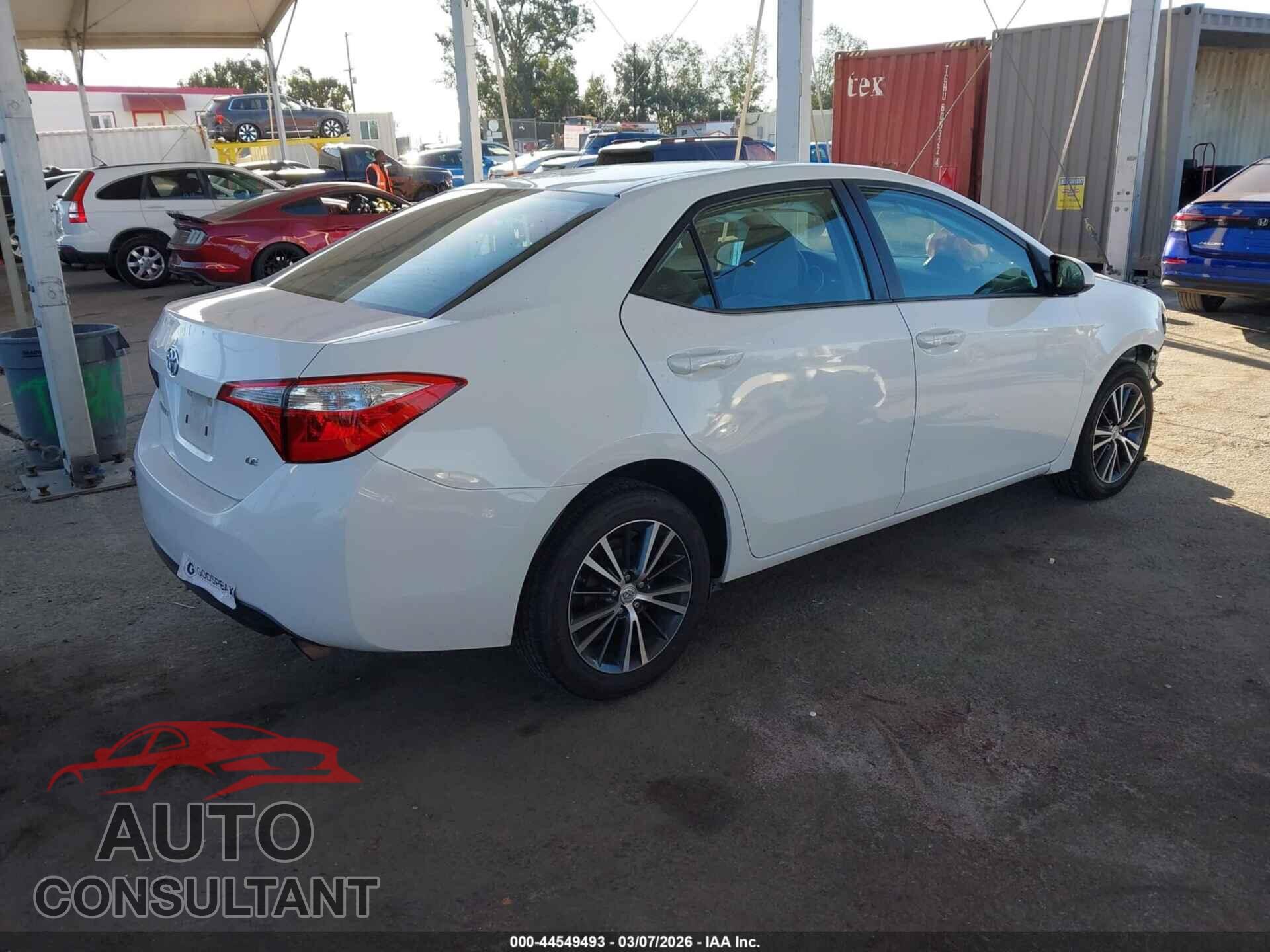 TOYOTA COROLLA 2016 - 5YFBURHE4GP522048