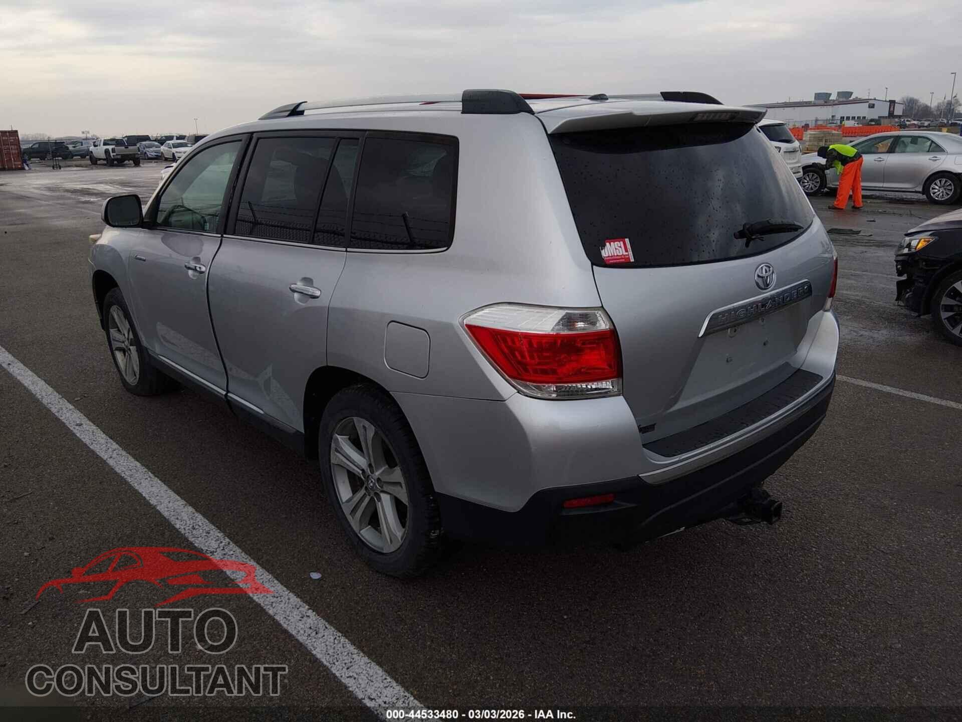 TOYOTA HIGHLANDER 2012 - 5TDYK3EH6CS059388