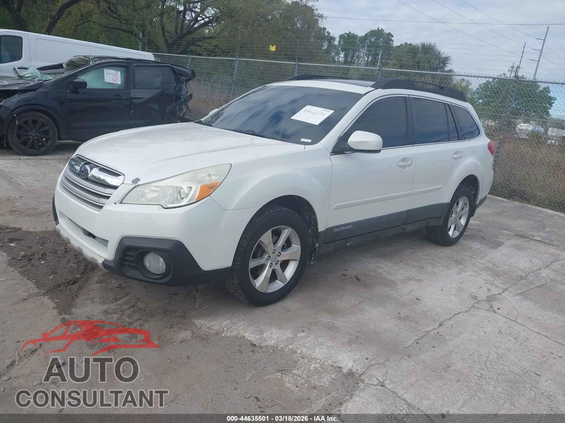 SUBARU OUTBACK 2013 - 4S4BRBLC5D3318325