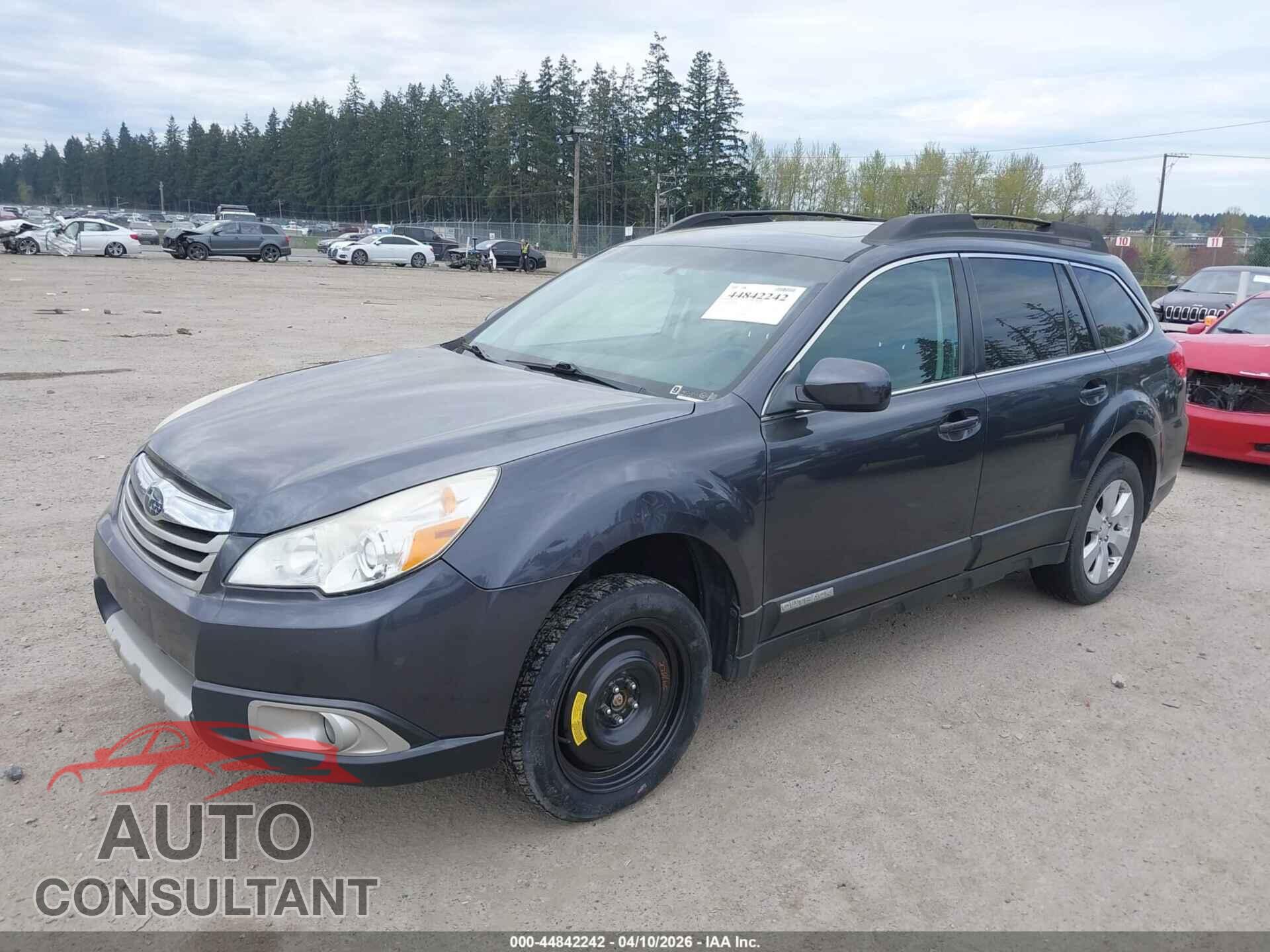 SUBARU OUTBACK 2011 - 4S4BRBKC6B3438584