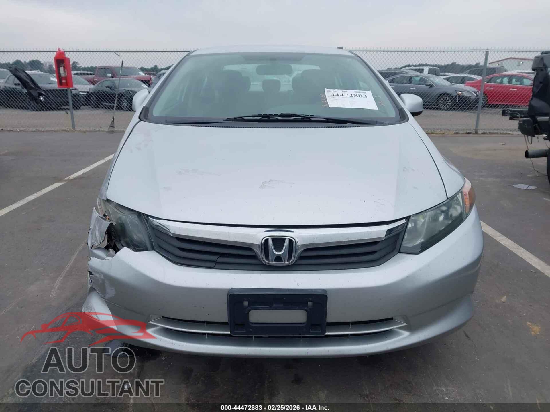 HONDA CIVIC 2012 - 19XFB2F54CE014305