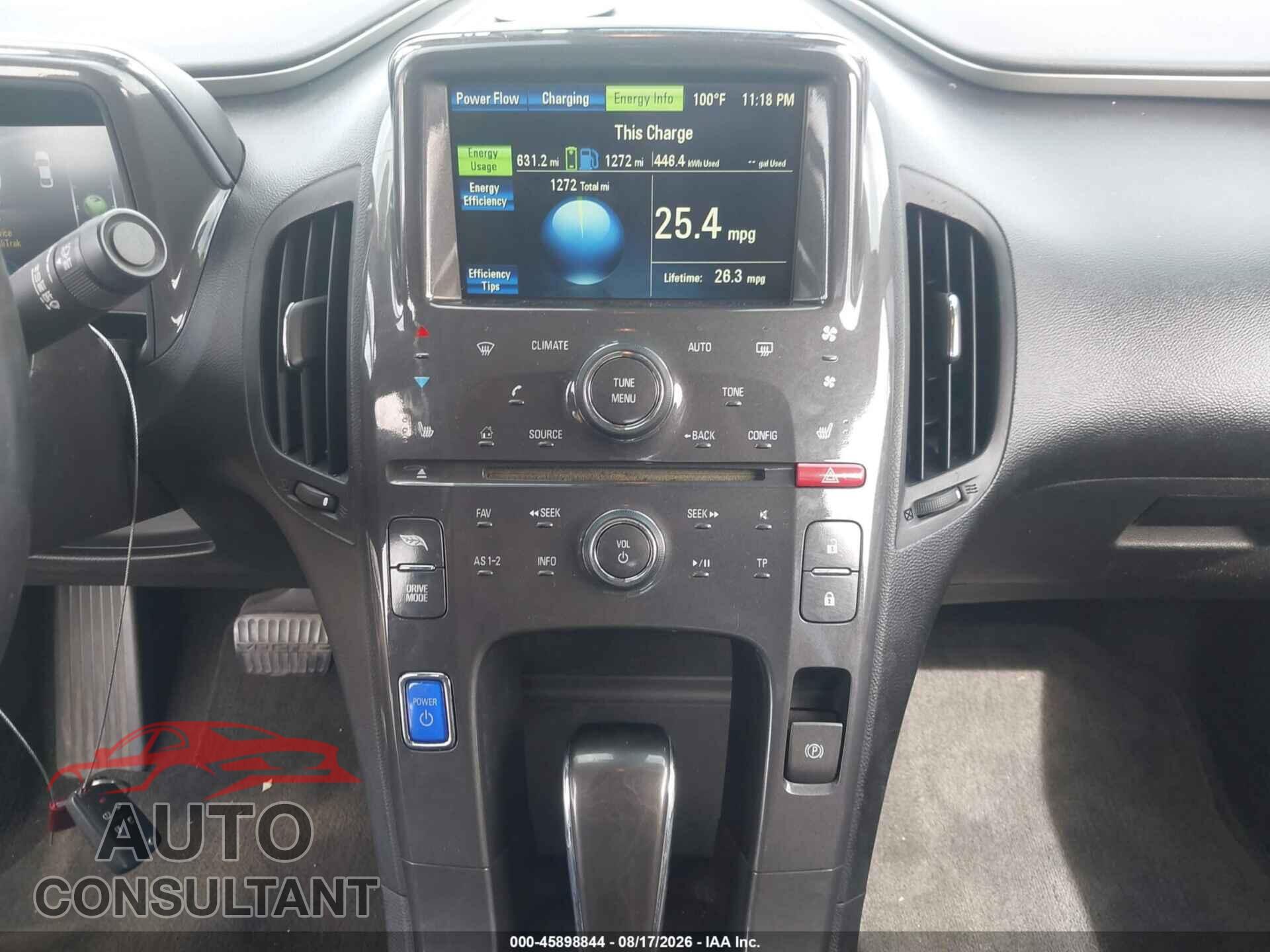CHEVROLET VOLT 2013 - 1G1RF6E49DU100805