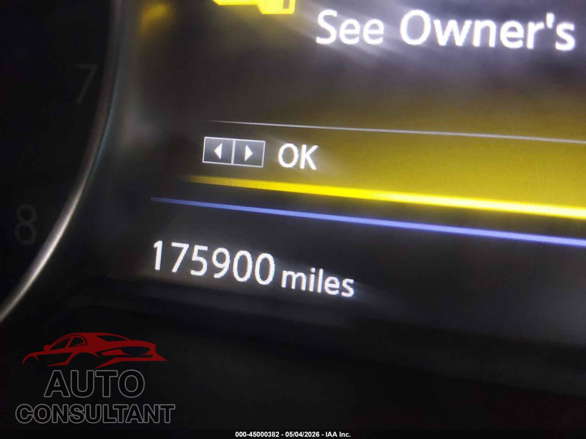 NISSAN MAXIMA 2017 - 1N4AA6AP8HC433579
