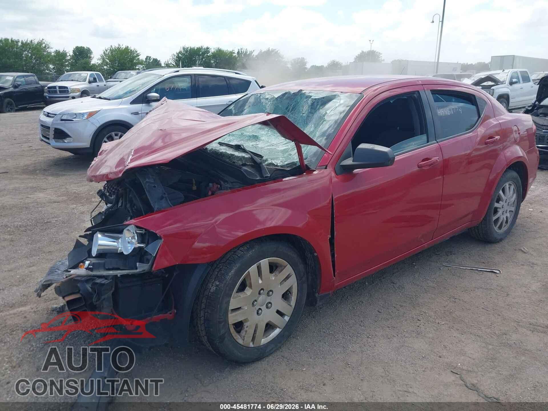 DODGE AVENGER 2013 - 1C3CDZAB7DN603661