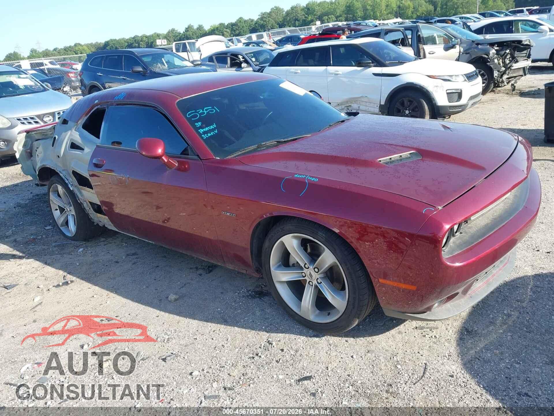 DODGE CHALLENGER 2017 - 2C3CDZBT5HH555065
