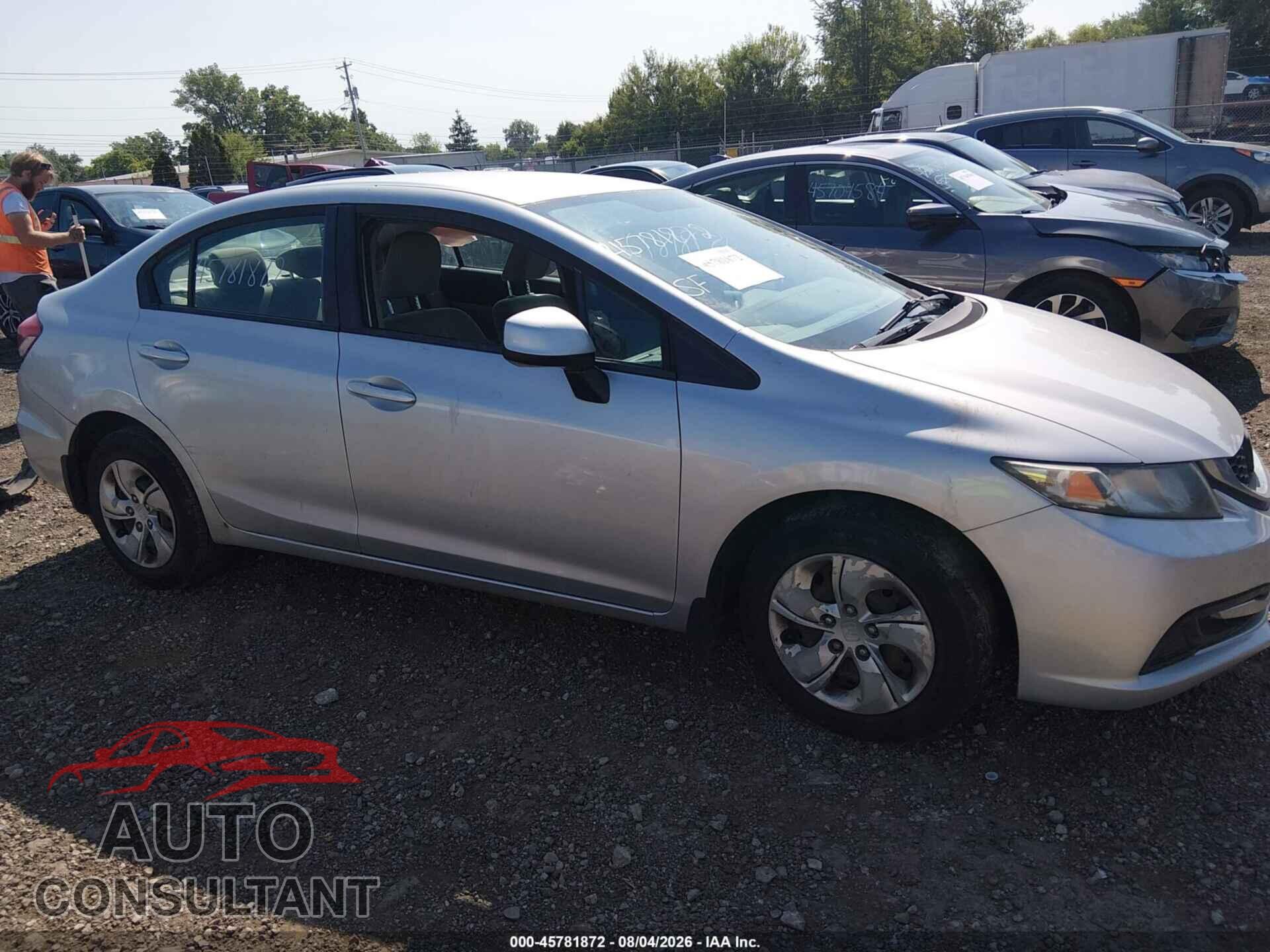 HONDA CIVIC 2013 - 19XFB2F59DE090104