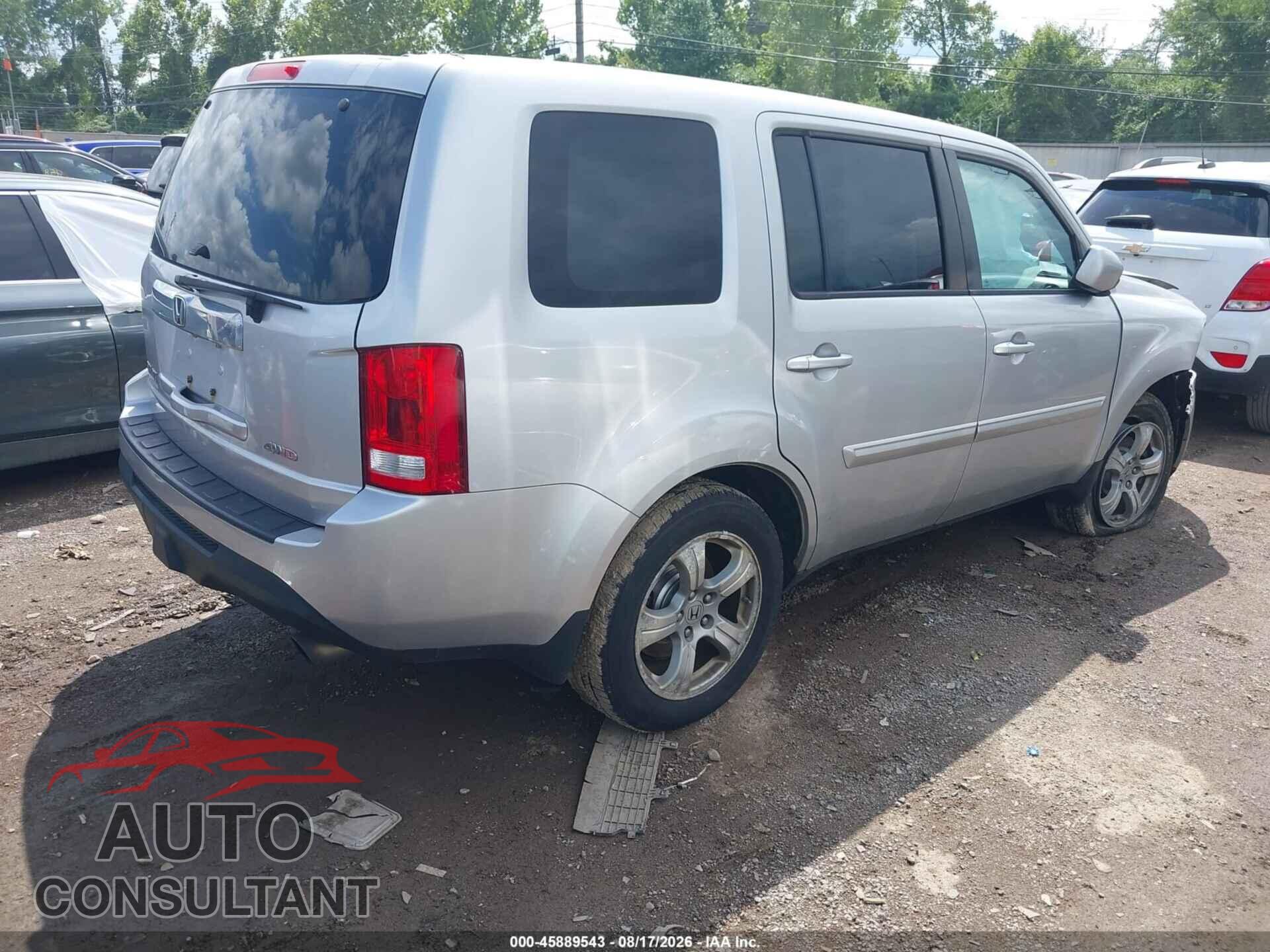 HONDA PILOT 2014 - 5FNYF4H53EB053180