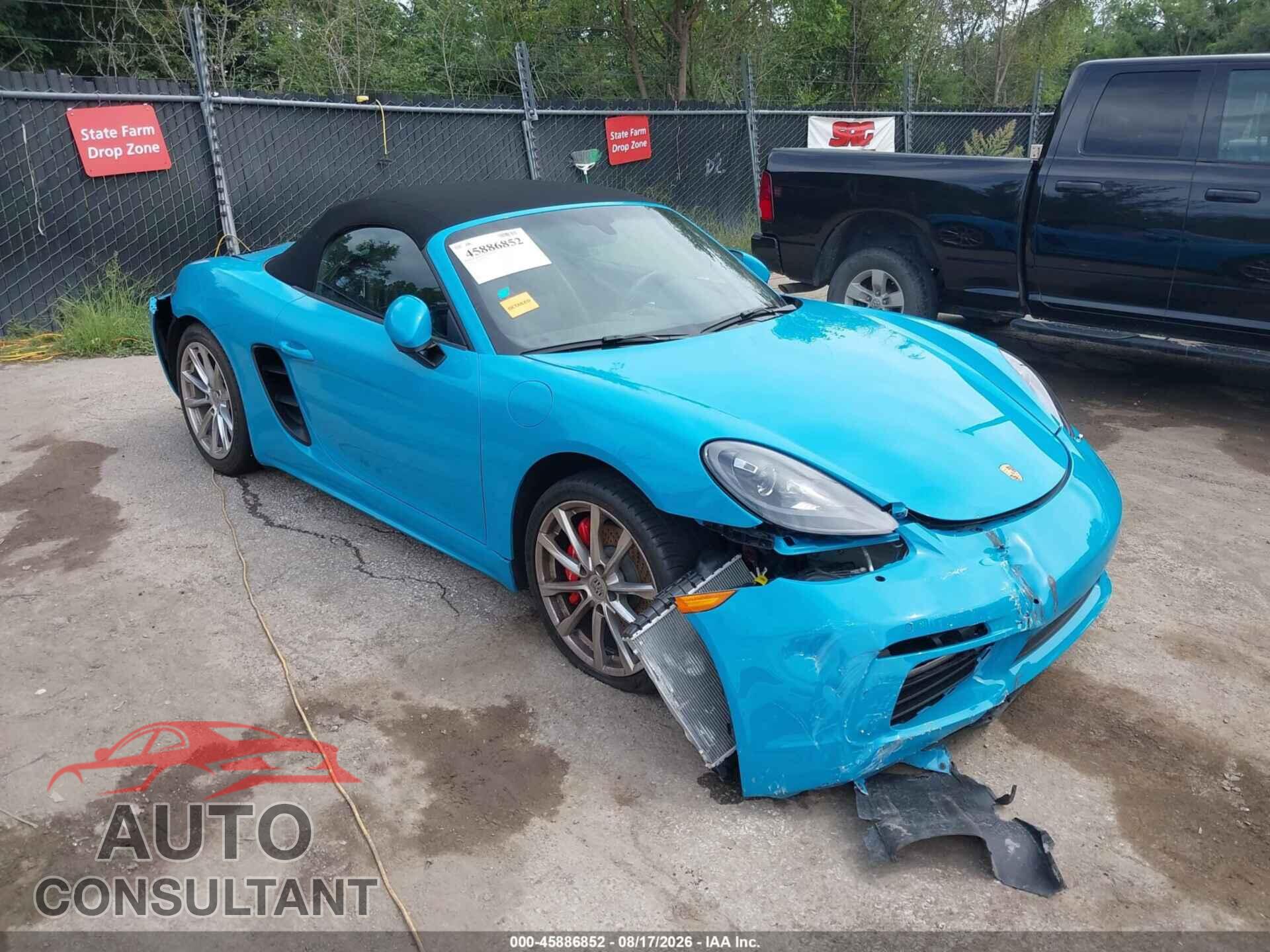 PORSCHE 718 BOXSTER 2018 - WP0CB2A87JS228364