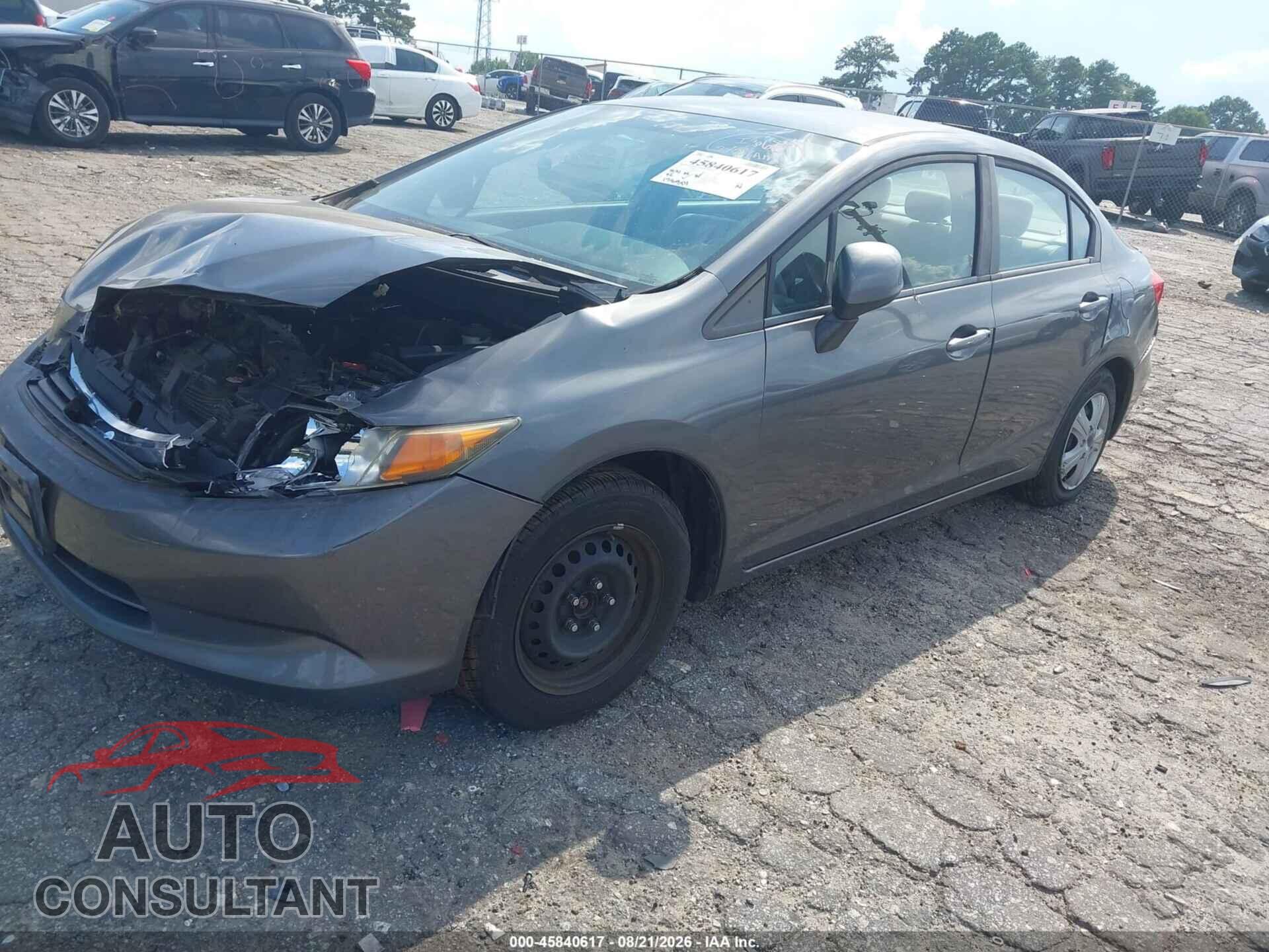 HONDA CIVIC 2012 - 19XFB2F53CE050860