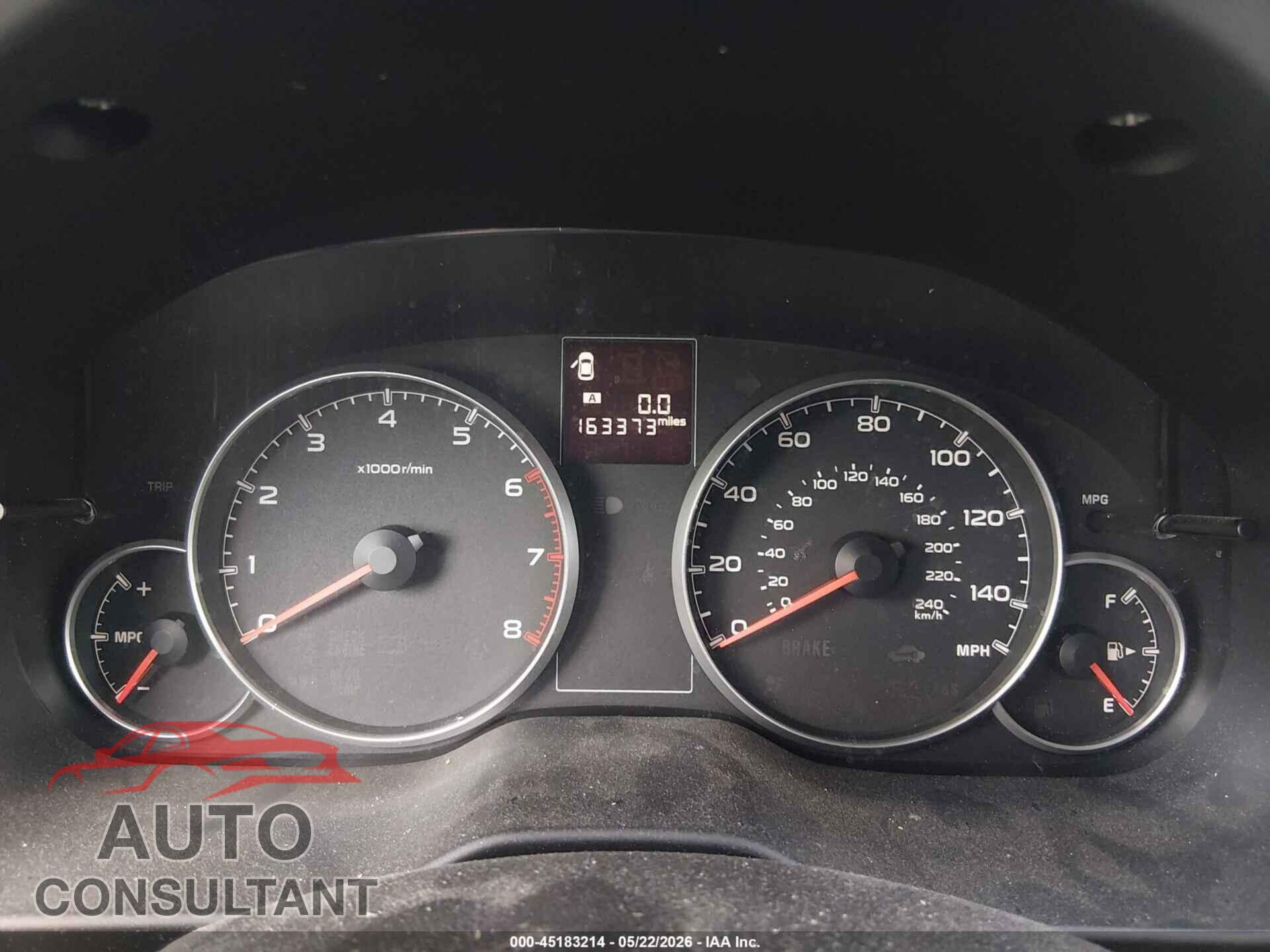 SUBARU OUTBACK 2013 - 4S4BRCCC6D3270436