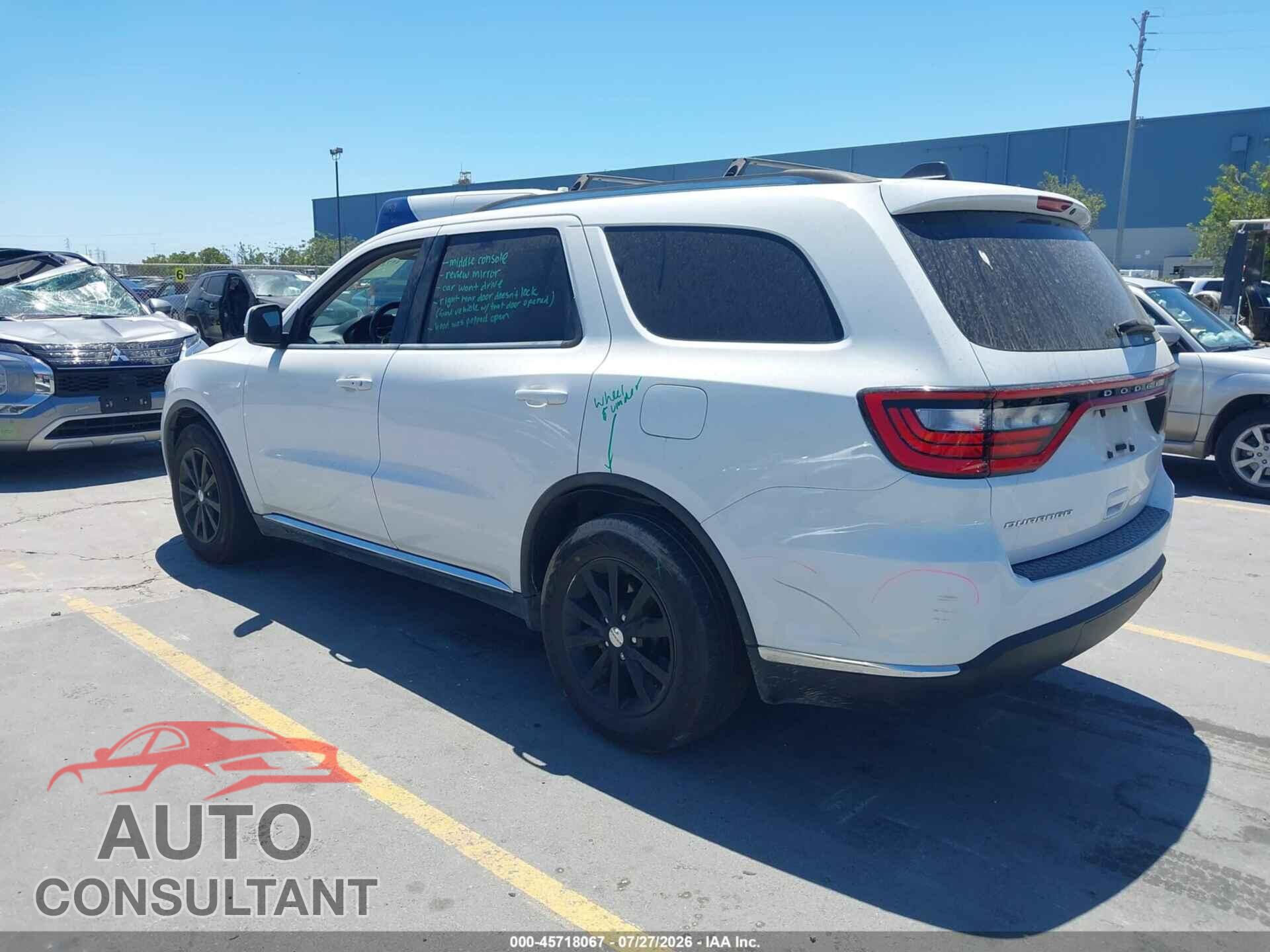 DODGE DURANGO 2016 - 1C4RDHAG4GC459675