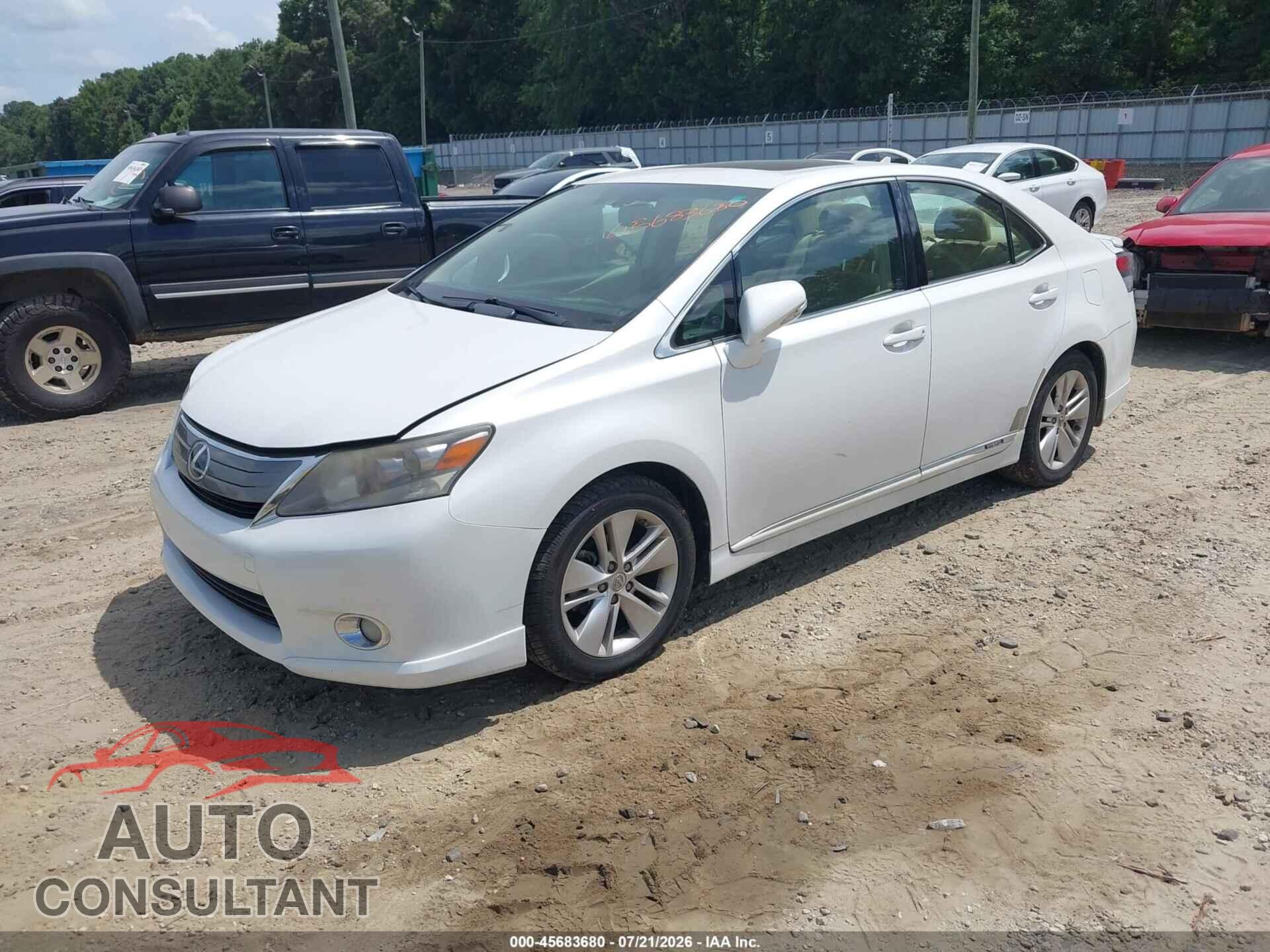 LEXUS HS 250H 2010 - JTHBB1BA7A2023021