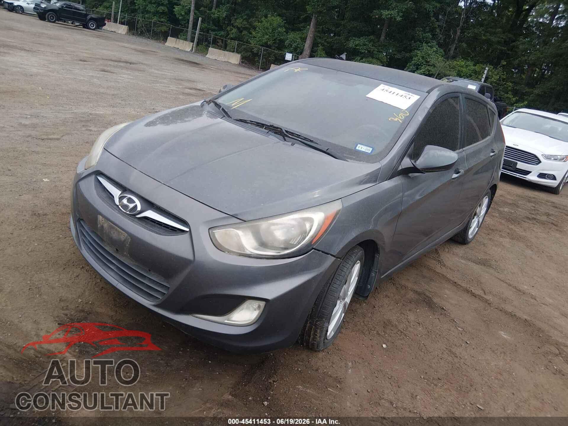 HYUNDAI ACCENT 2012 - KMHCU5AEXCU045142