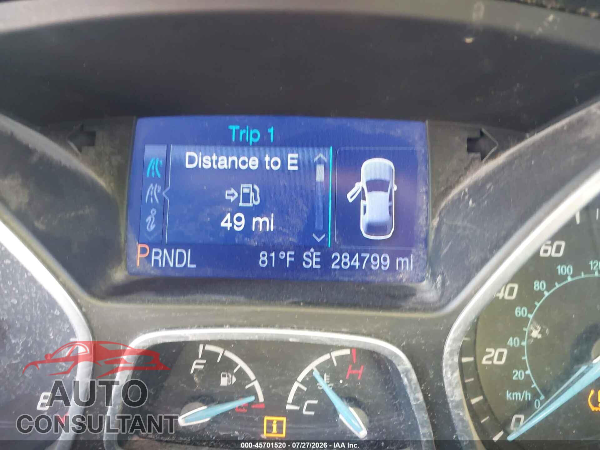 FORD FOCUS 2013 - 1FADP3F2XDL183263