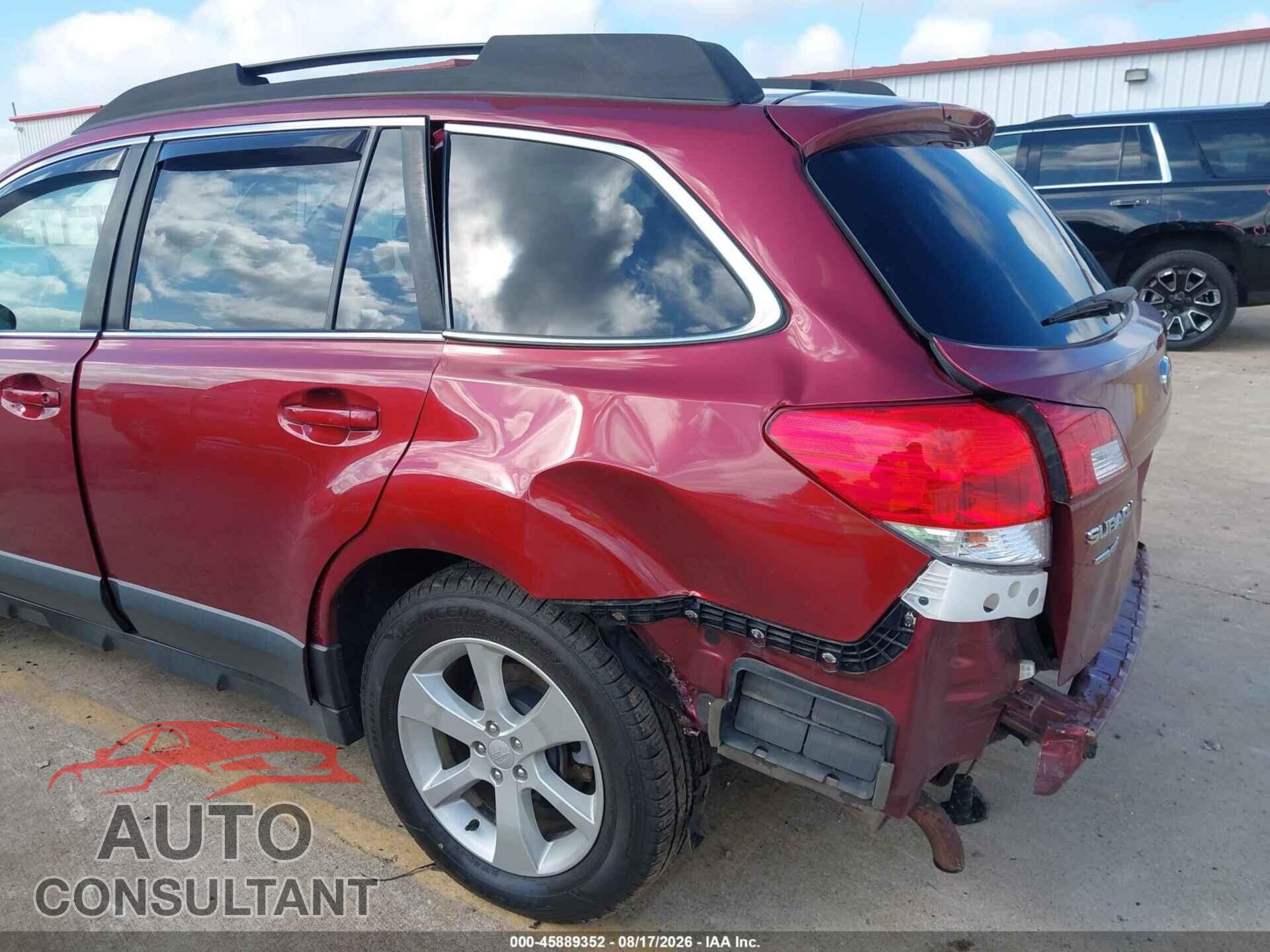 SUBARU OUTBACK 2013 - 4S4BRCCC3D3260852