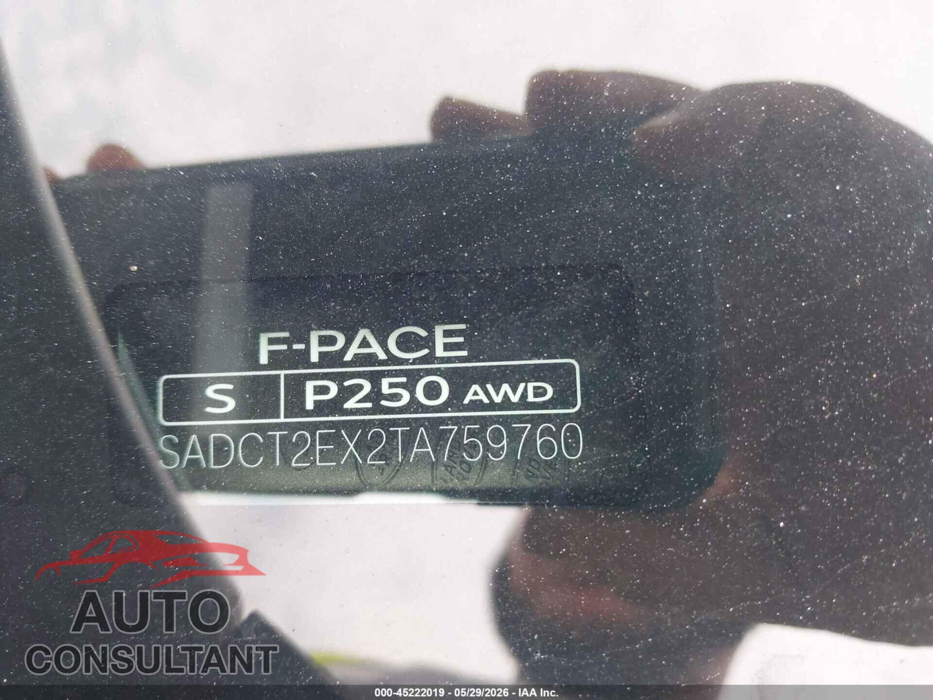 JAGUAR F-PACE 2026 - SADCT2EX2TA759760