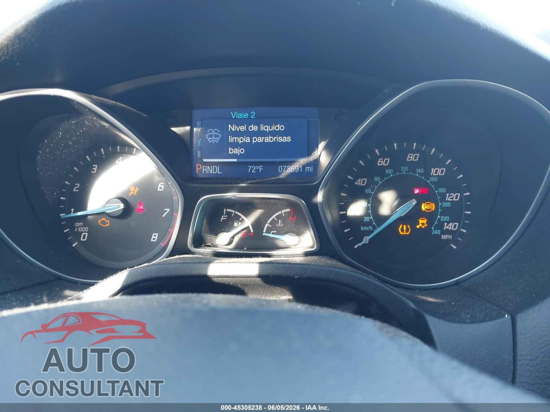 FORD FOCUS 2013 - 1FADP3E26DL180636