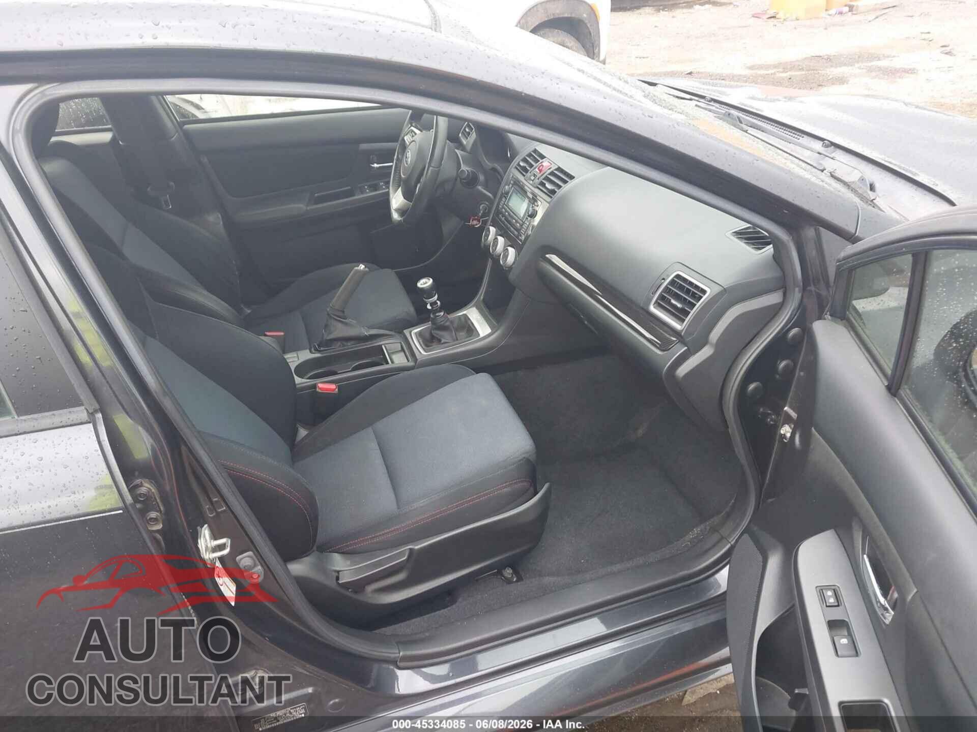 SUBARU WRX 2015 - JF1VA1A62F9807139