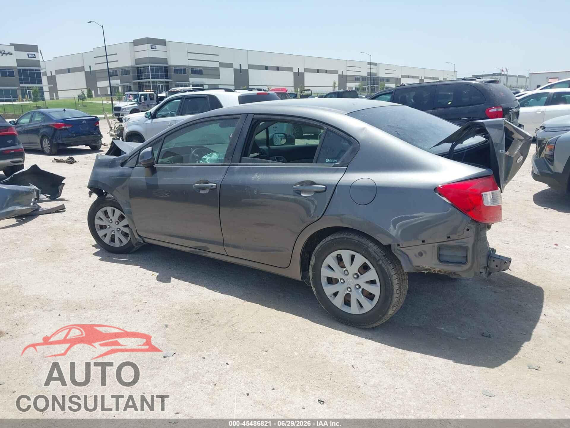 HONDA CIVIC 2012 - 2HGFB2F54CH334729