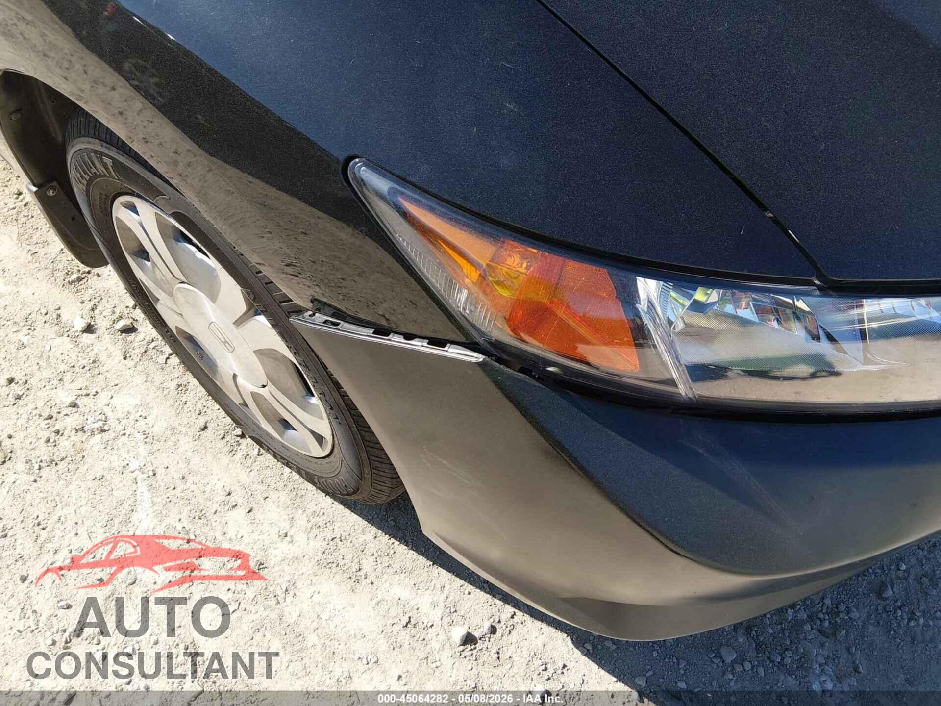 HONDA CIVIC HYBRID 2012 - JHMFB4F20CS011107