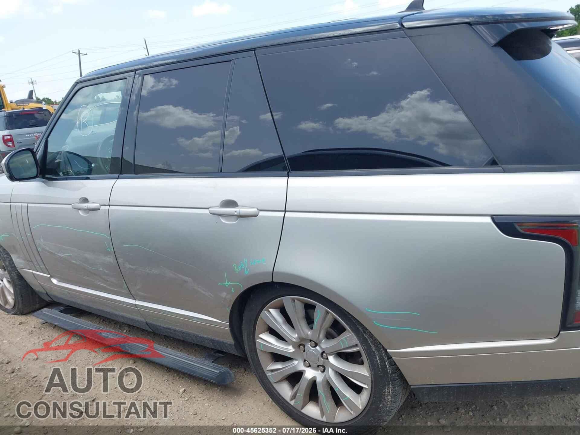 LAND ROVER RANGE ROVER 2016 - SALGS2EFXGA280007