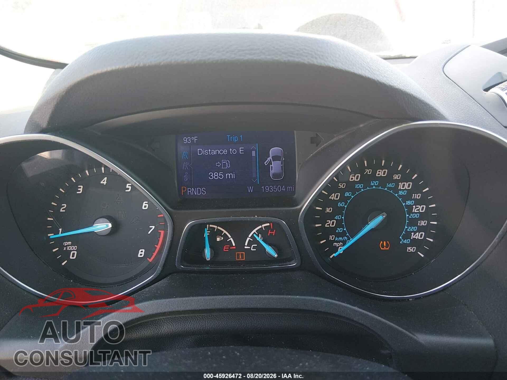FORD ESCAPE 2013 - 1FMCU0G99DUC26490