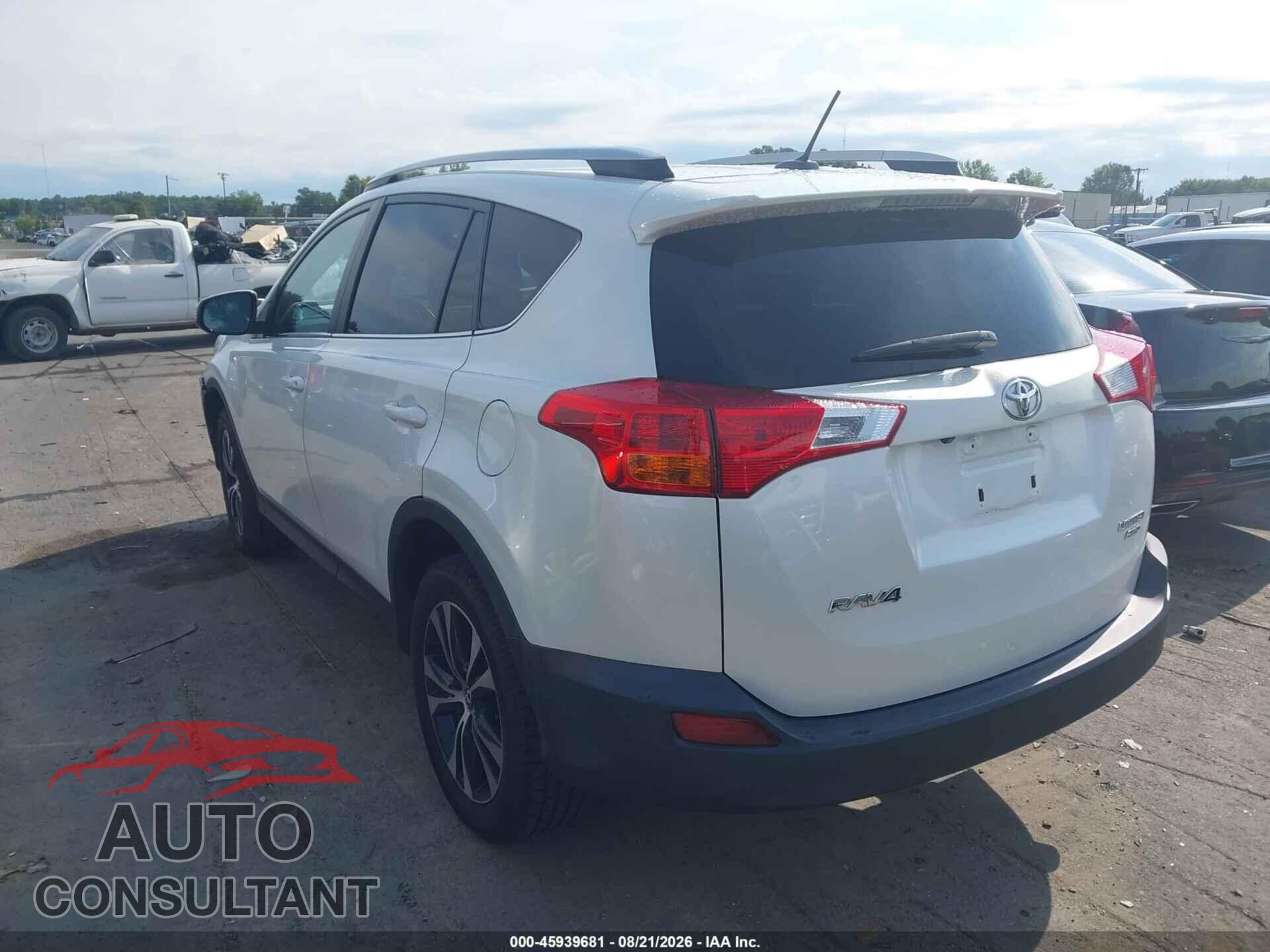 TOYOTA RAV4 2015 - 2T3DFREV3FW242584