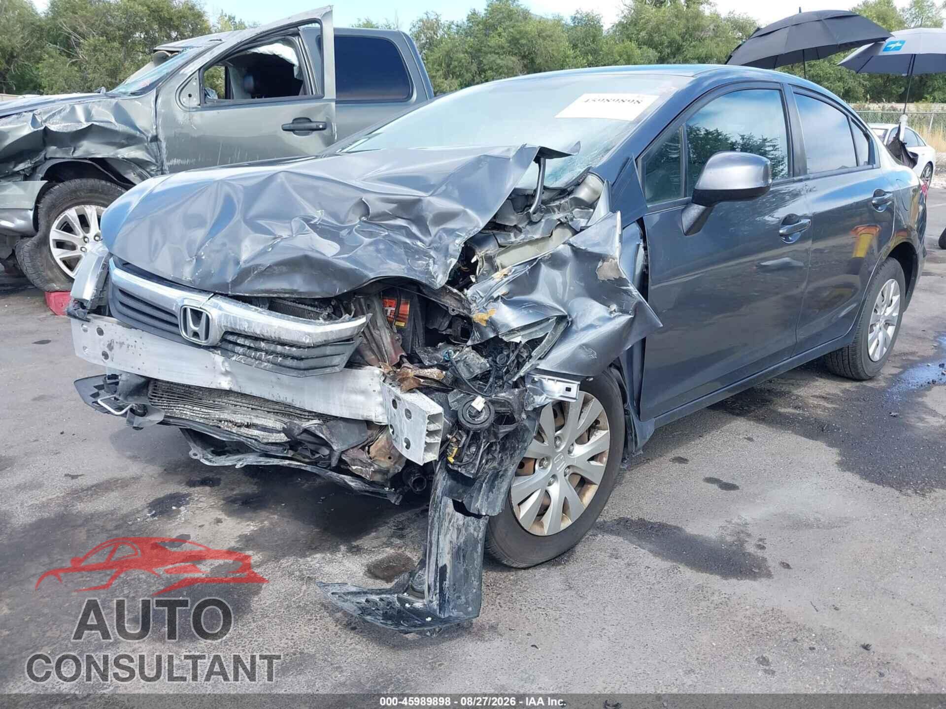 HONDA CIVIC 2012 - 19XFB2F56CE010921