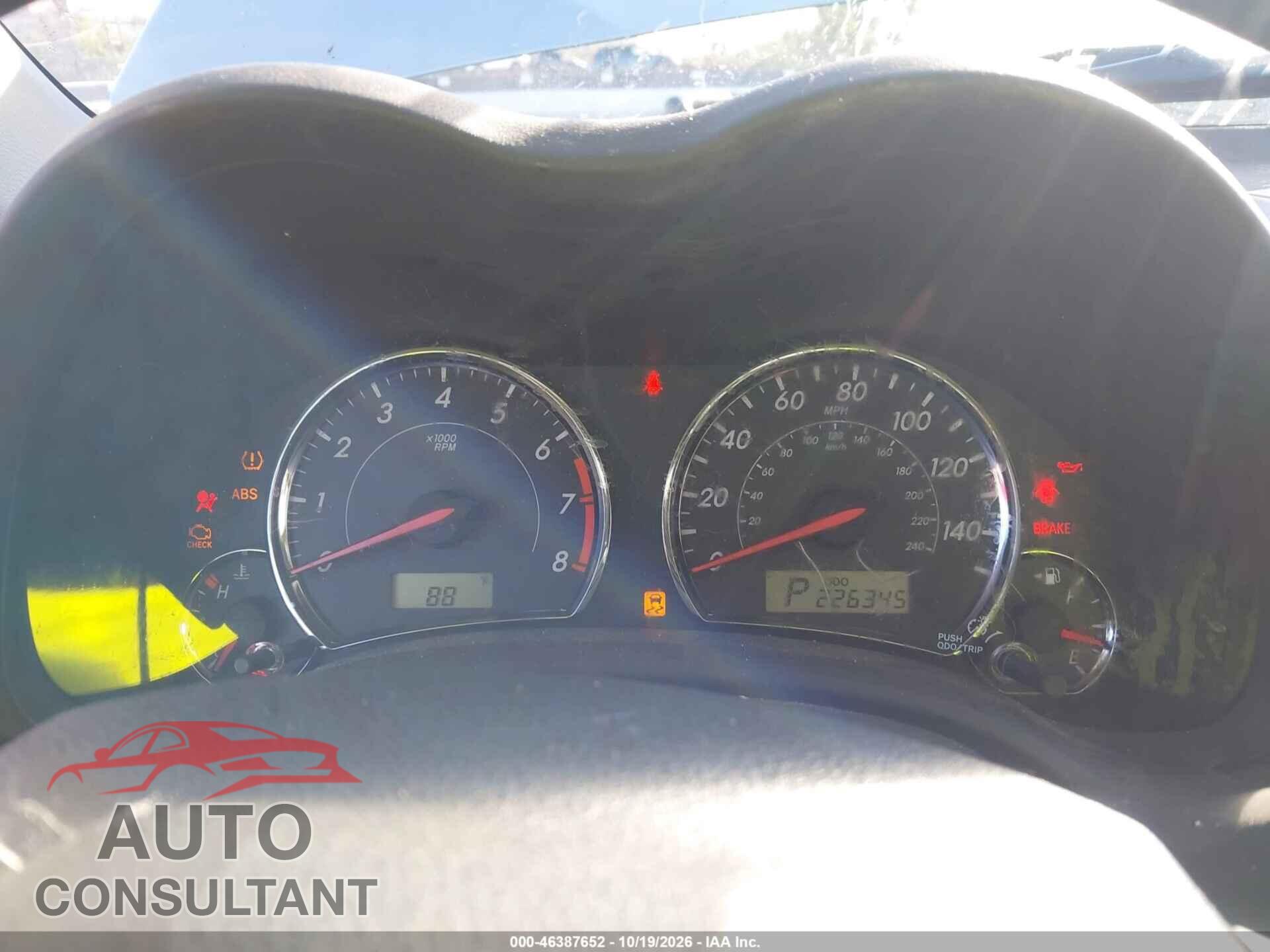 TOYOTA COROLLA 2013 - 5YFBU4EE2DP187214