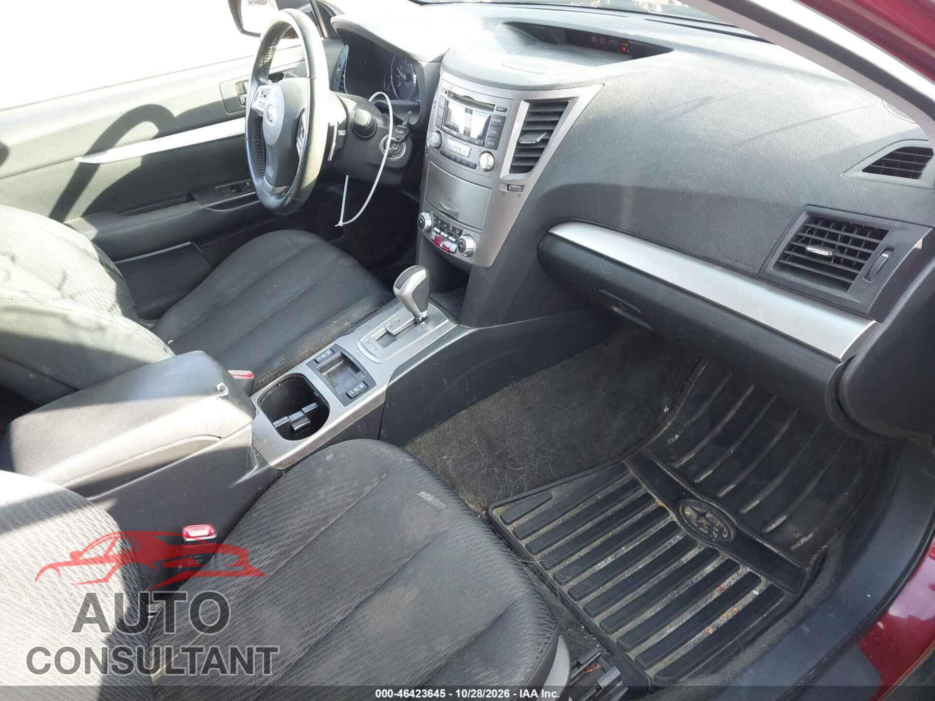 SUBARU OUTBACK 2012 - 4S4BRBCC2C3258101
