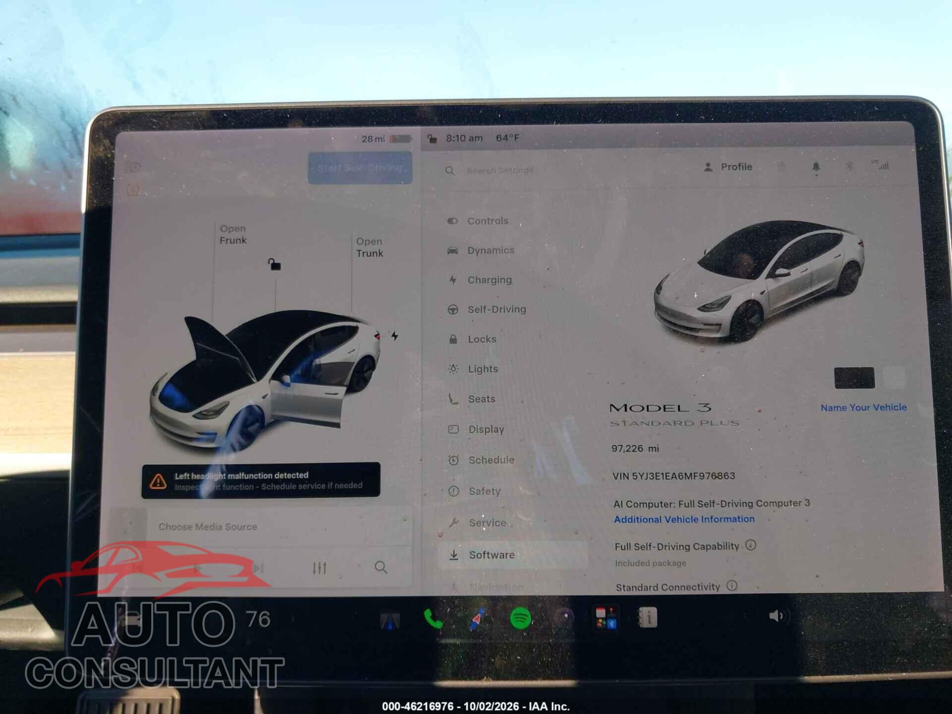 TESLA MODEL 3 2021 - 5YJ3E1EA6MF976863