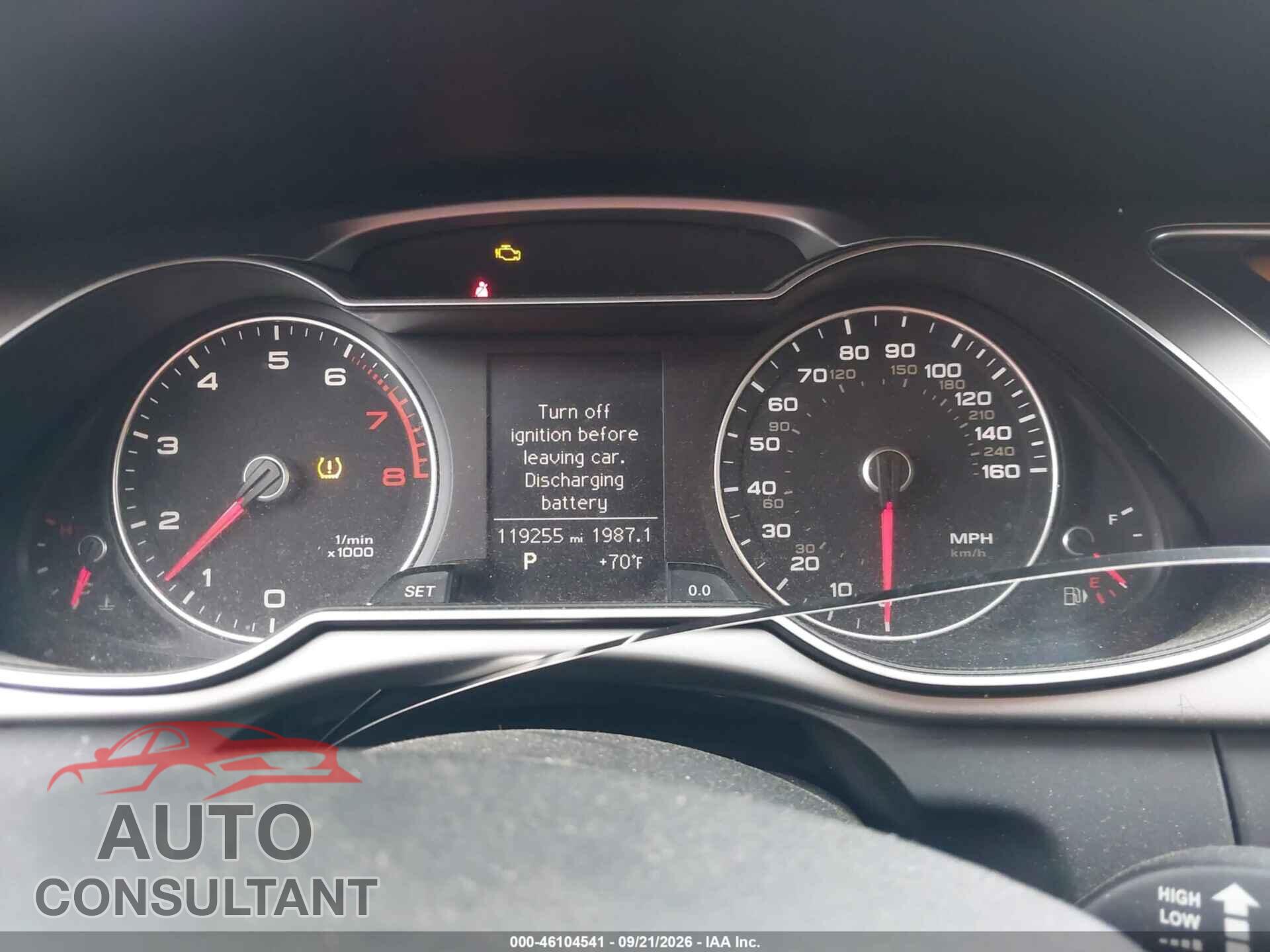 AUDI A4 2013 - WAUBFAFL6DN036585