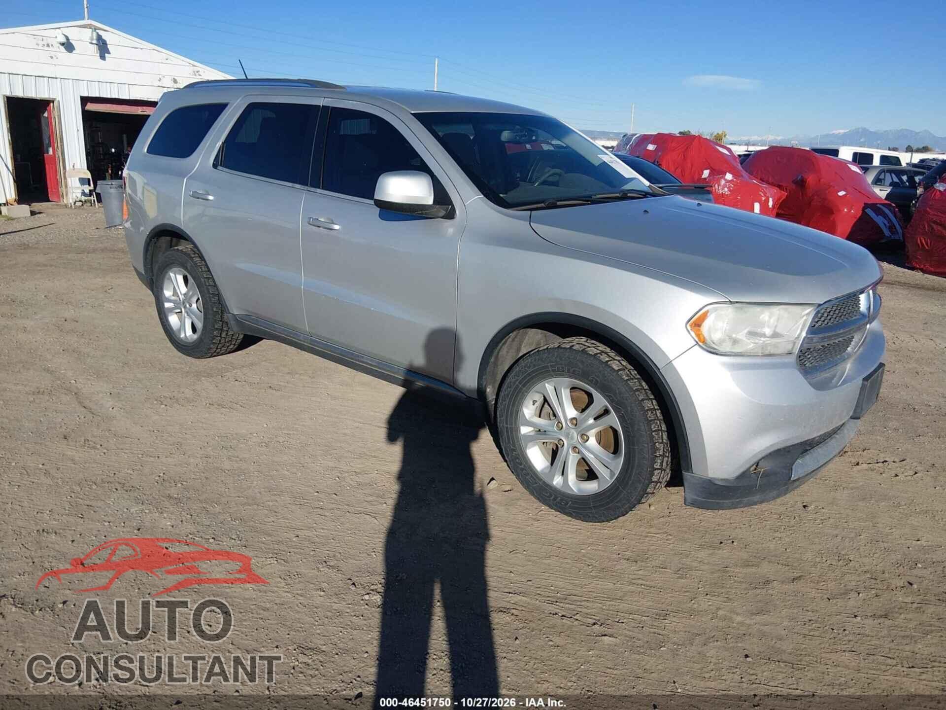 DODGE DURANGO 2012 - 1C4RDJAG8CC212855
