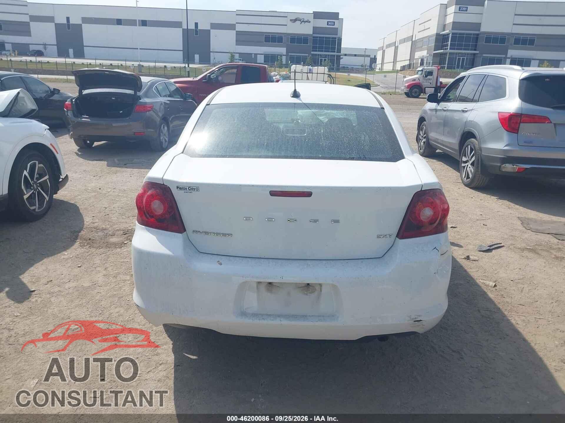 DODGE AVENGER 2013 - 1C3CDZCB3DN567979