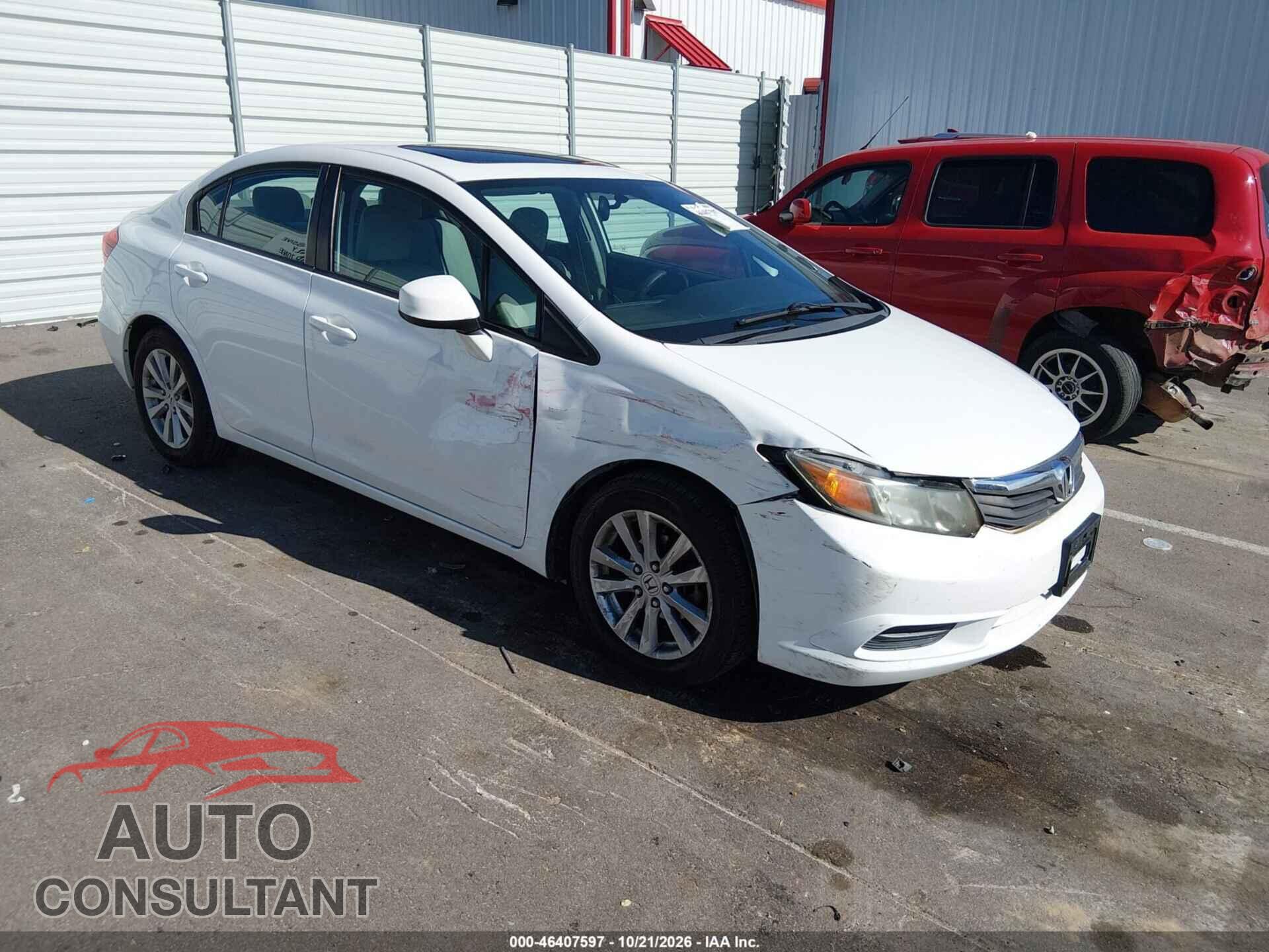 HONDA CIVIC 2012 - 19XFB2F83CE090527